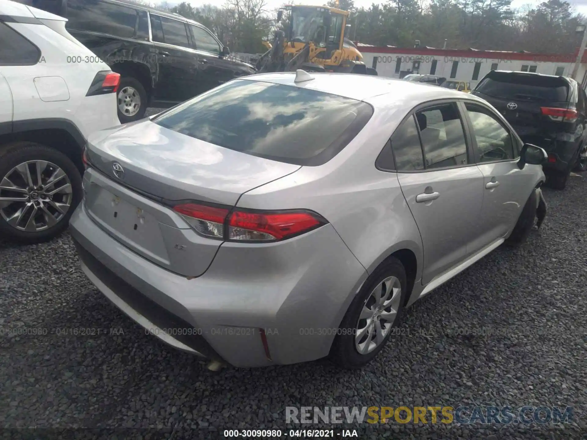 4 Photograph of a damaged car JTDEPRAE5LJ037818 TOYOTA COROLLA 2020