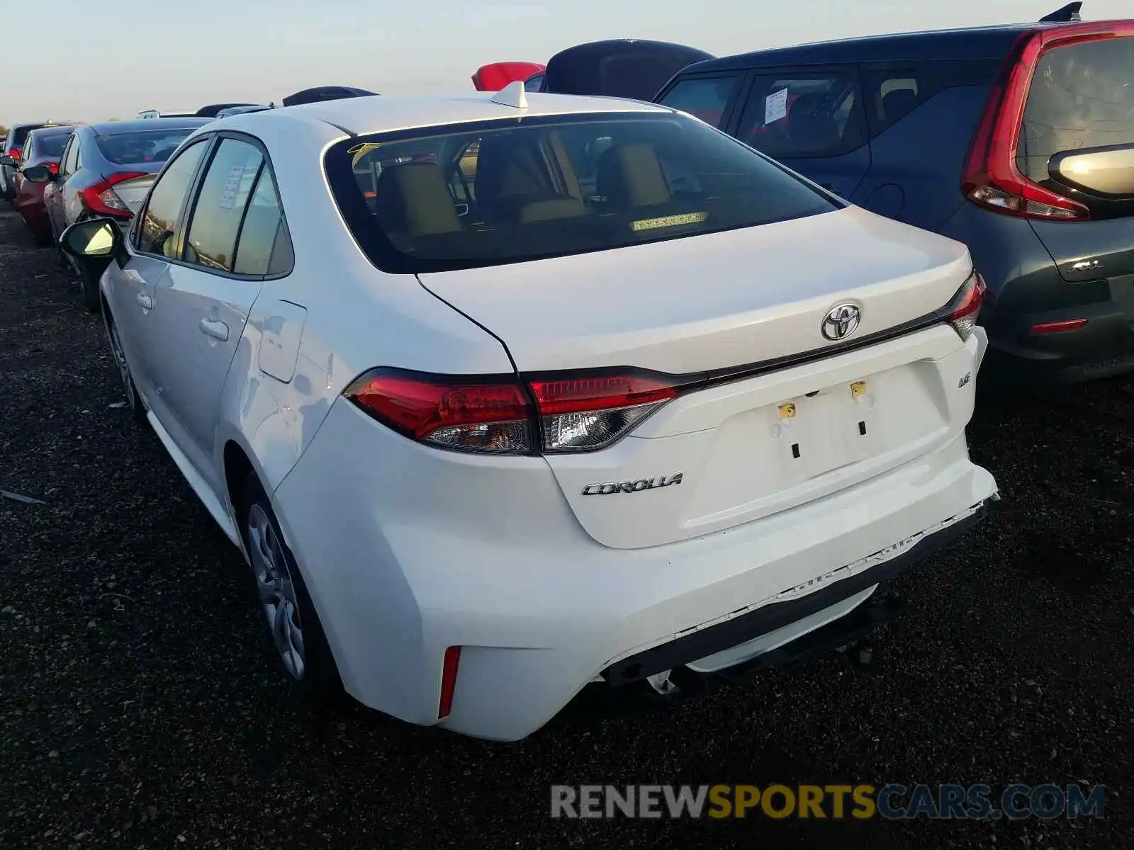 3 Photograph of a damaged car JTDEPRAE5LJ038029 TOYOTA COROLLA 2020