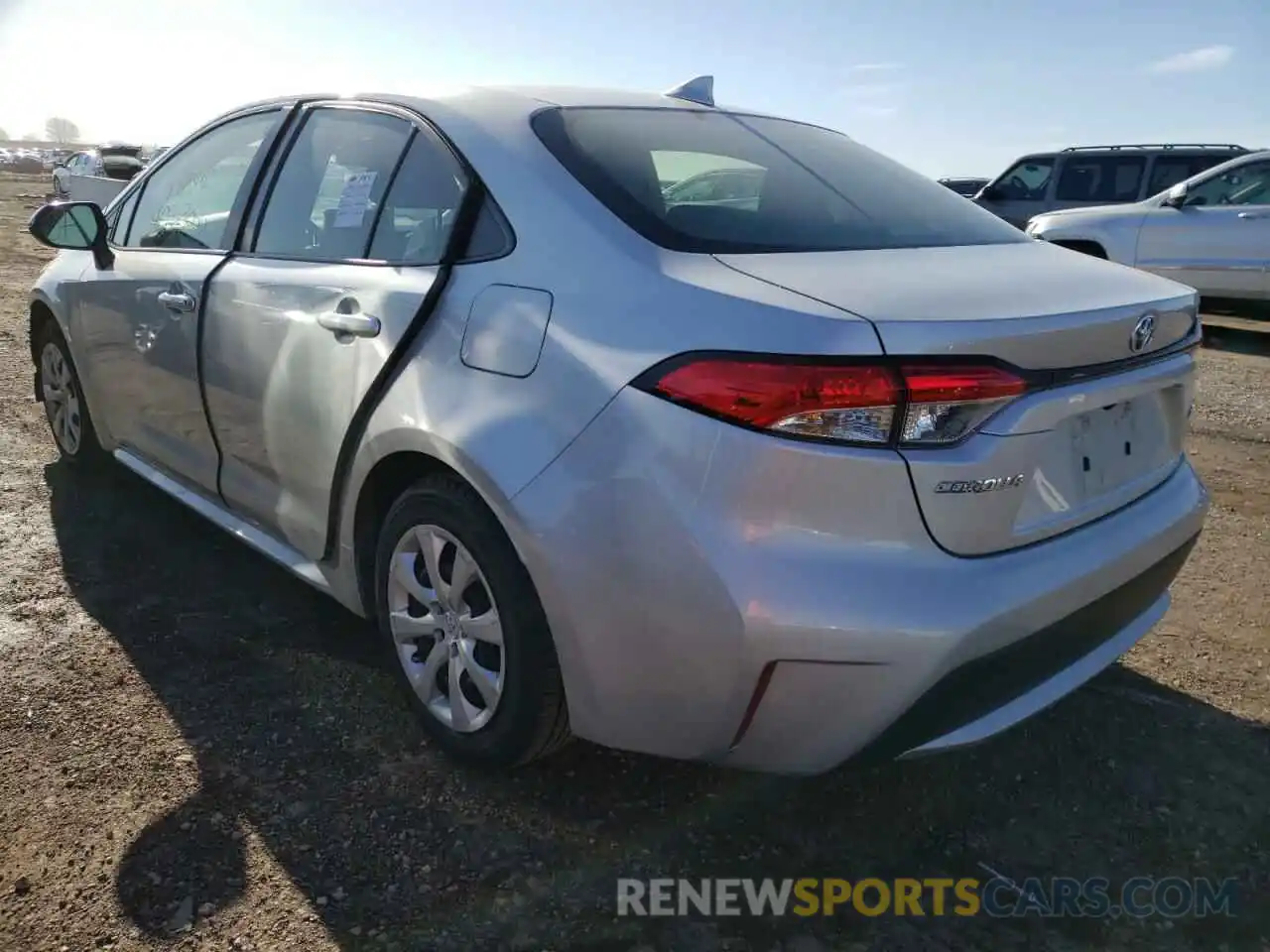 3 Photograph of a damaged car JTDEPRAE5LJ038046 TOYOTA COROLLA 2020