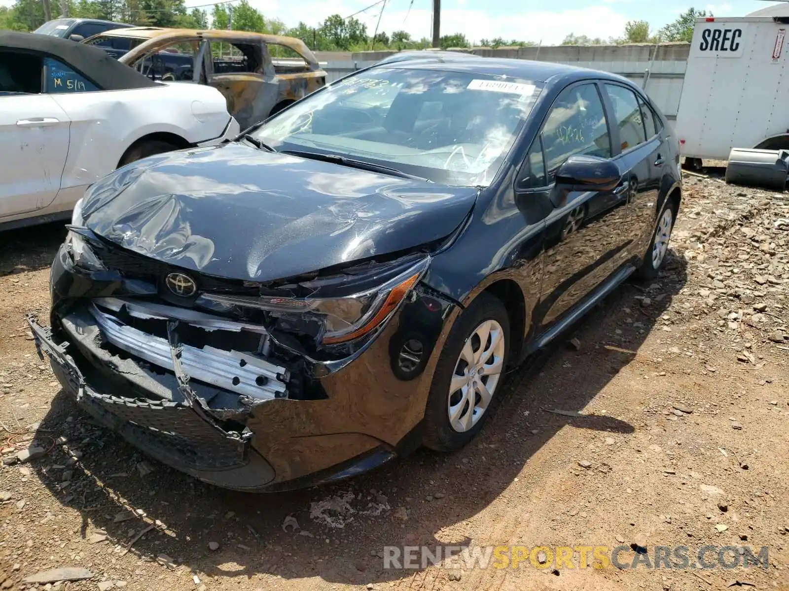 2 Photograph of a damaged car JTDEPRAE5LJ038211 TOYOTA COROLLA 2020