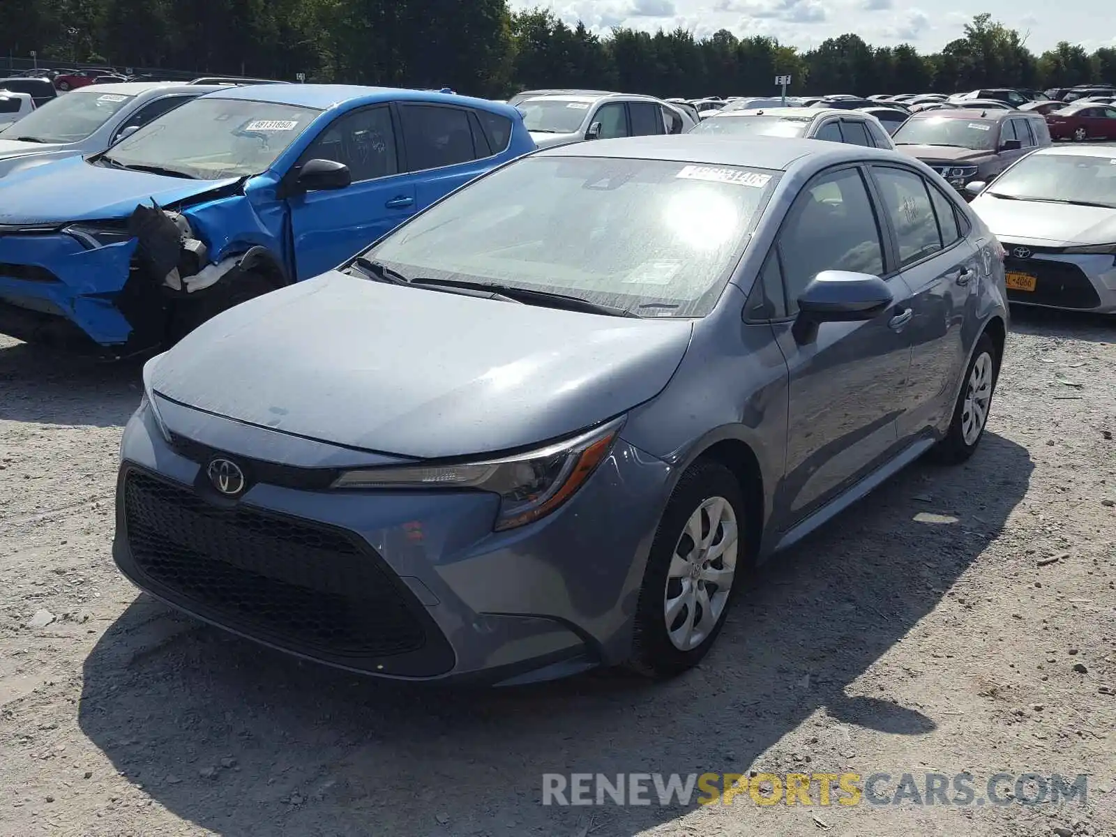 2 Photograph of a damaged car JTDEPRAE5LJ038421 TOYOTA COROLLA 2020