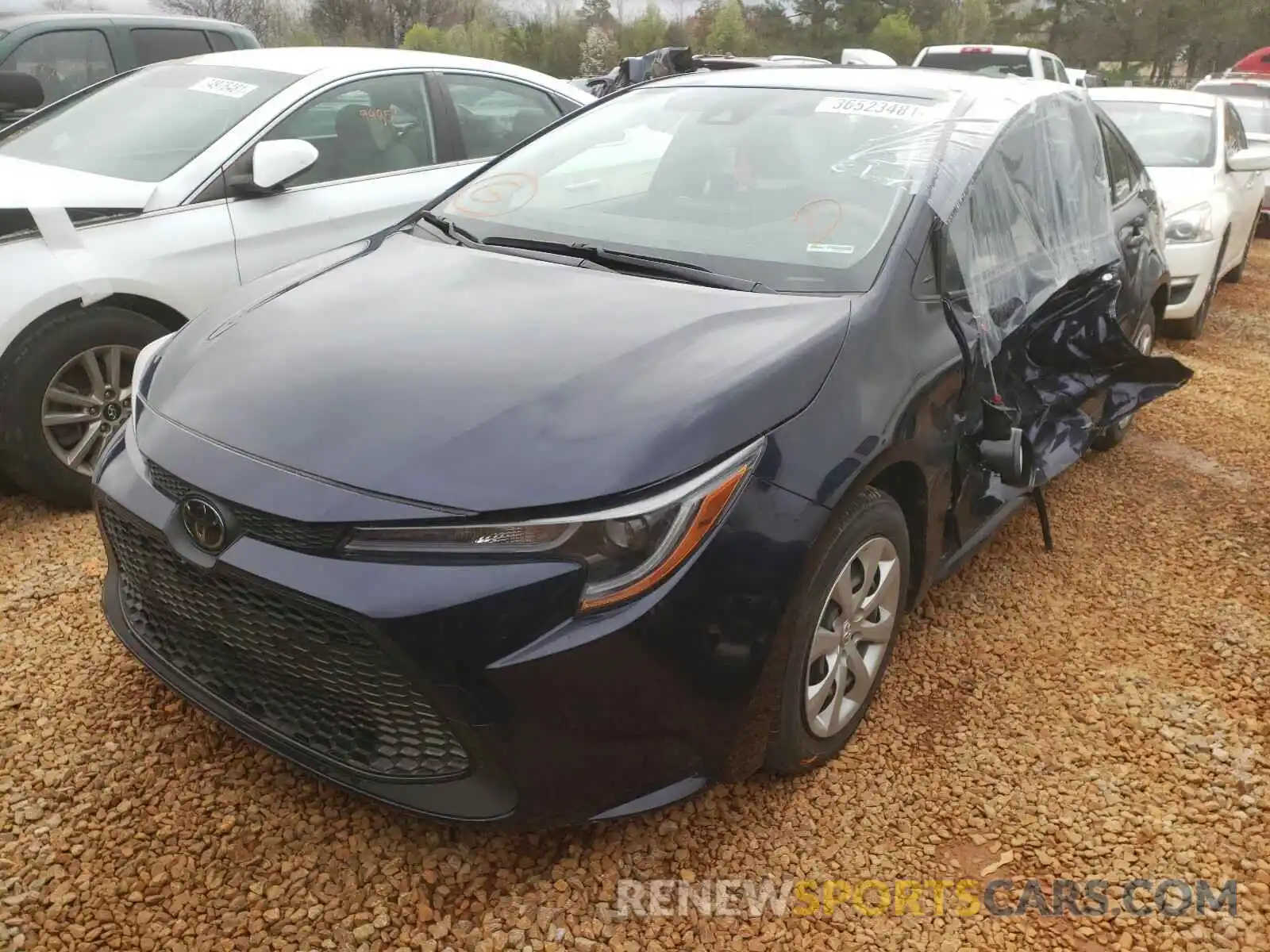 2 Photograph of a damaged car JTDEPRAE5LJ038709 TOYOTA COROLLA 2020