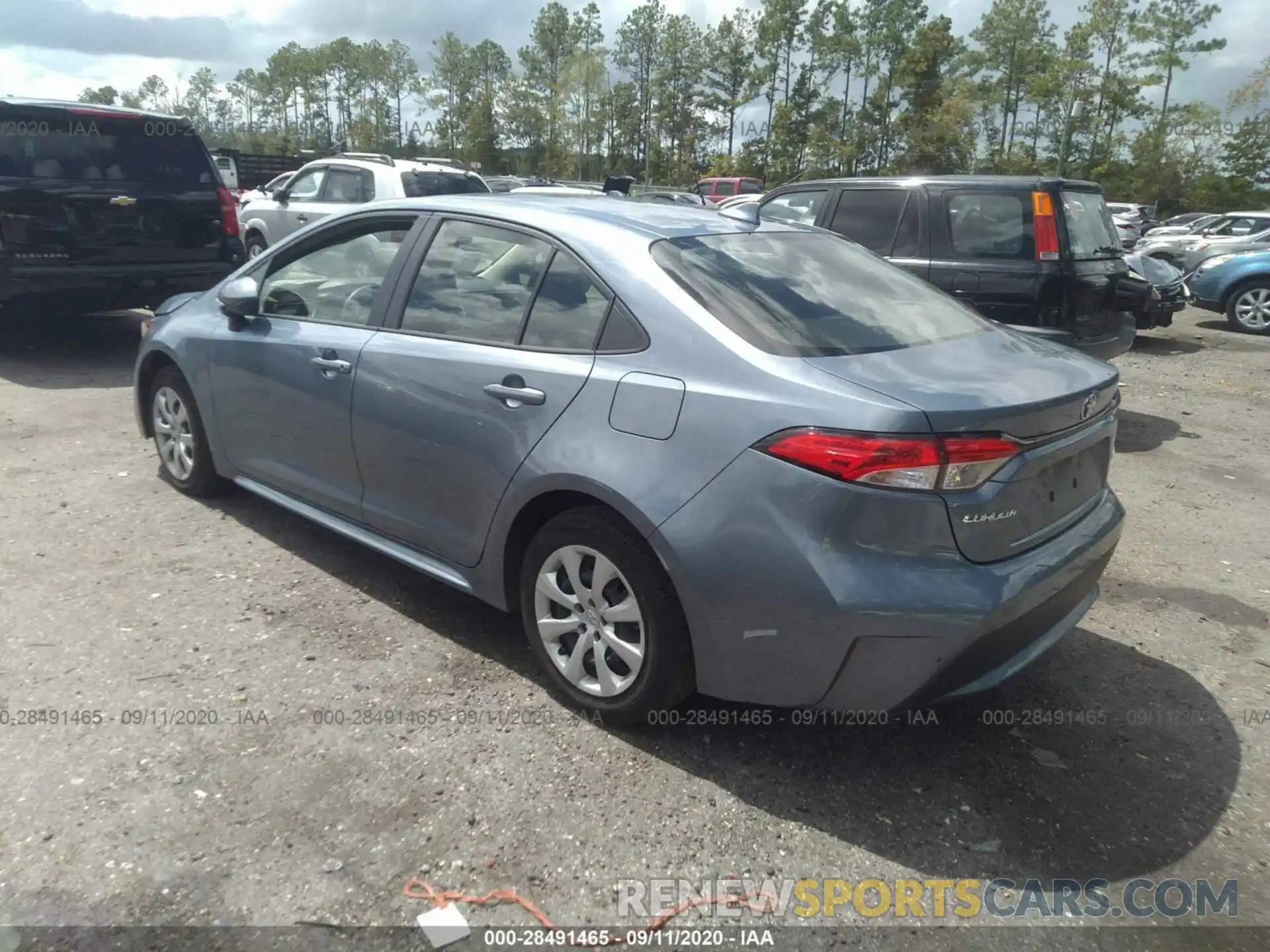 3 Photograph of a damaged car JTDEPRAE5LJ038919 TOYOTA COROLLA 2020