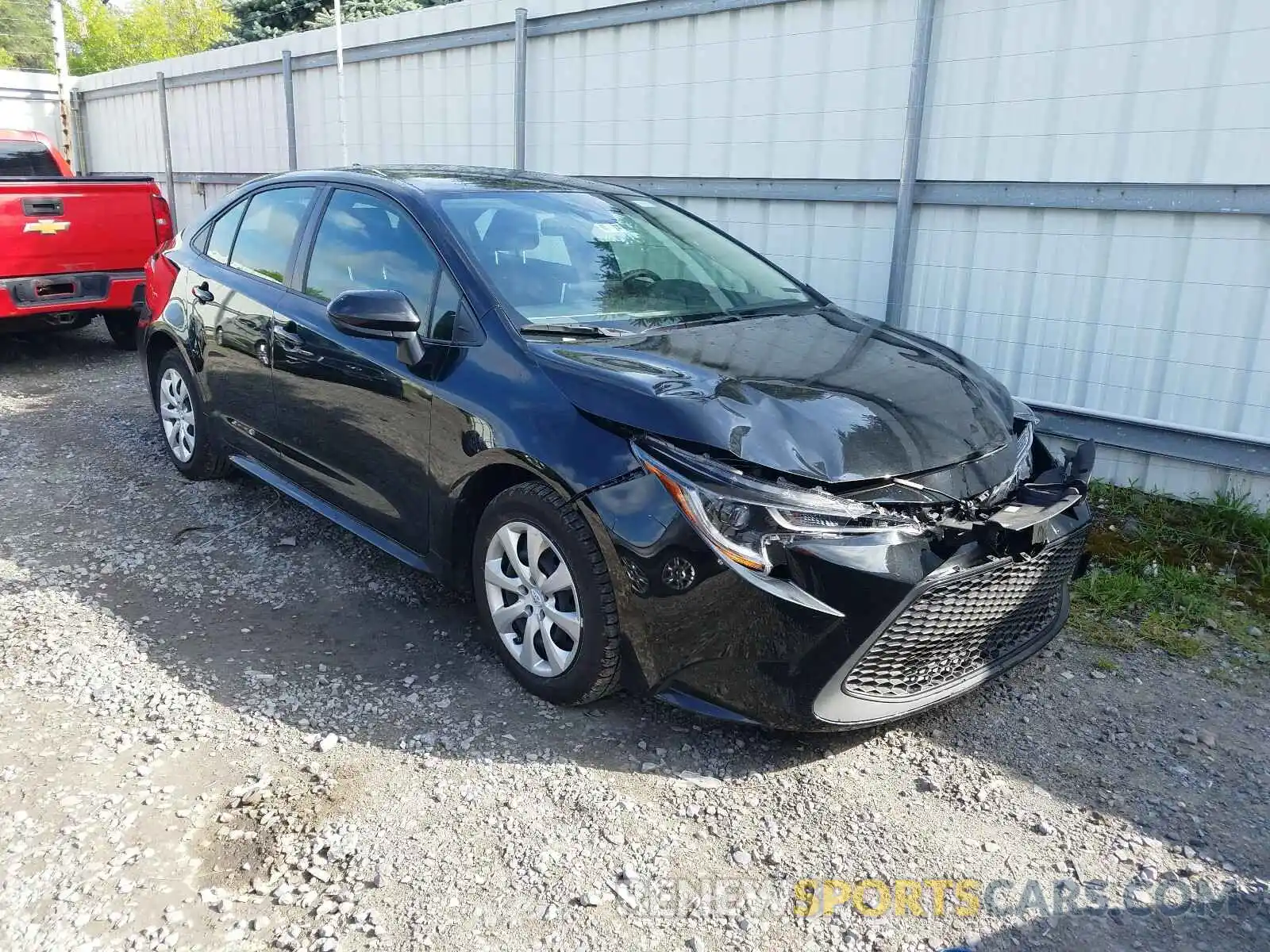 1 Photograph of a damaged car JTDEPRAE5LJ039200 TOYOTA COROLLA 2020