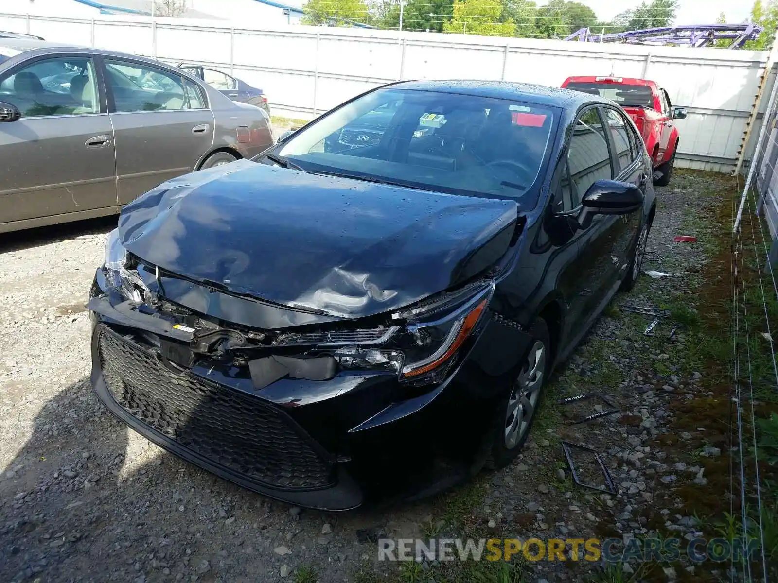 2 Photograph of a damaged car JTDEPRAE5LJ039200 TOYOTA COROLLA 2020