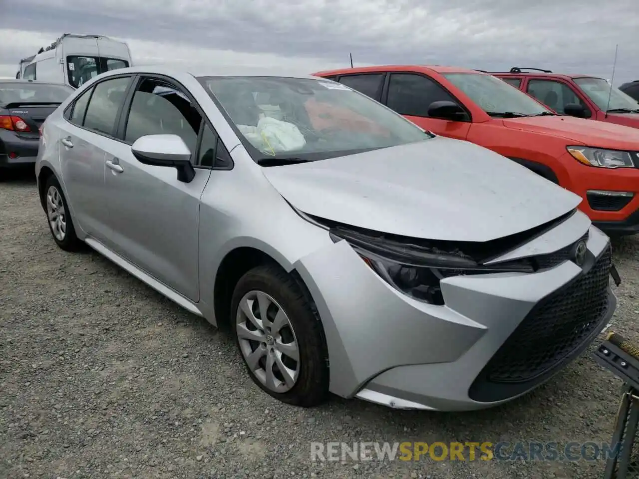 1 Photograph of a damaged car JTDEPRAE5LJ039343 TOYOTA COROLLA 2020