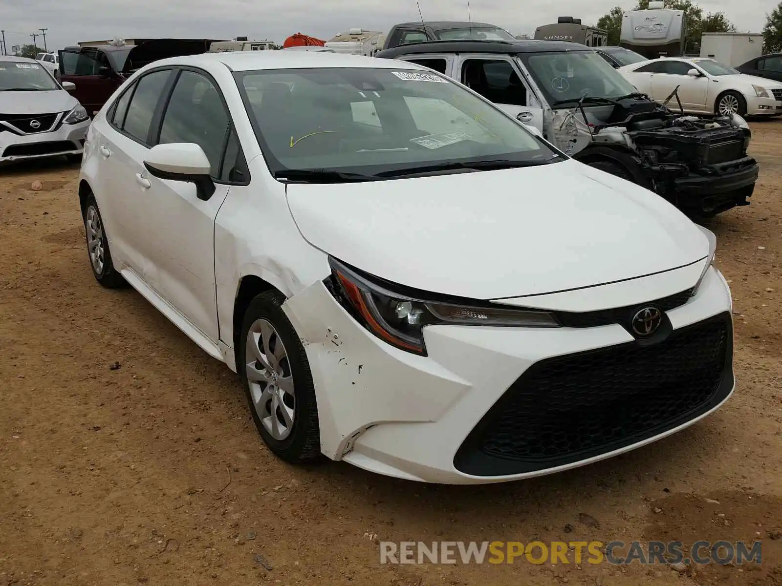 1 Photograph of a damaged car JTDEPRAE5LJ039407 TOYOTA COROLLA 2020