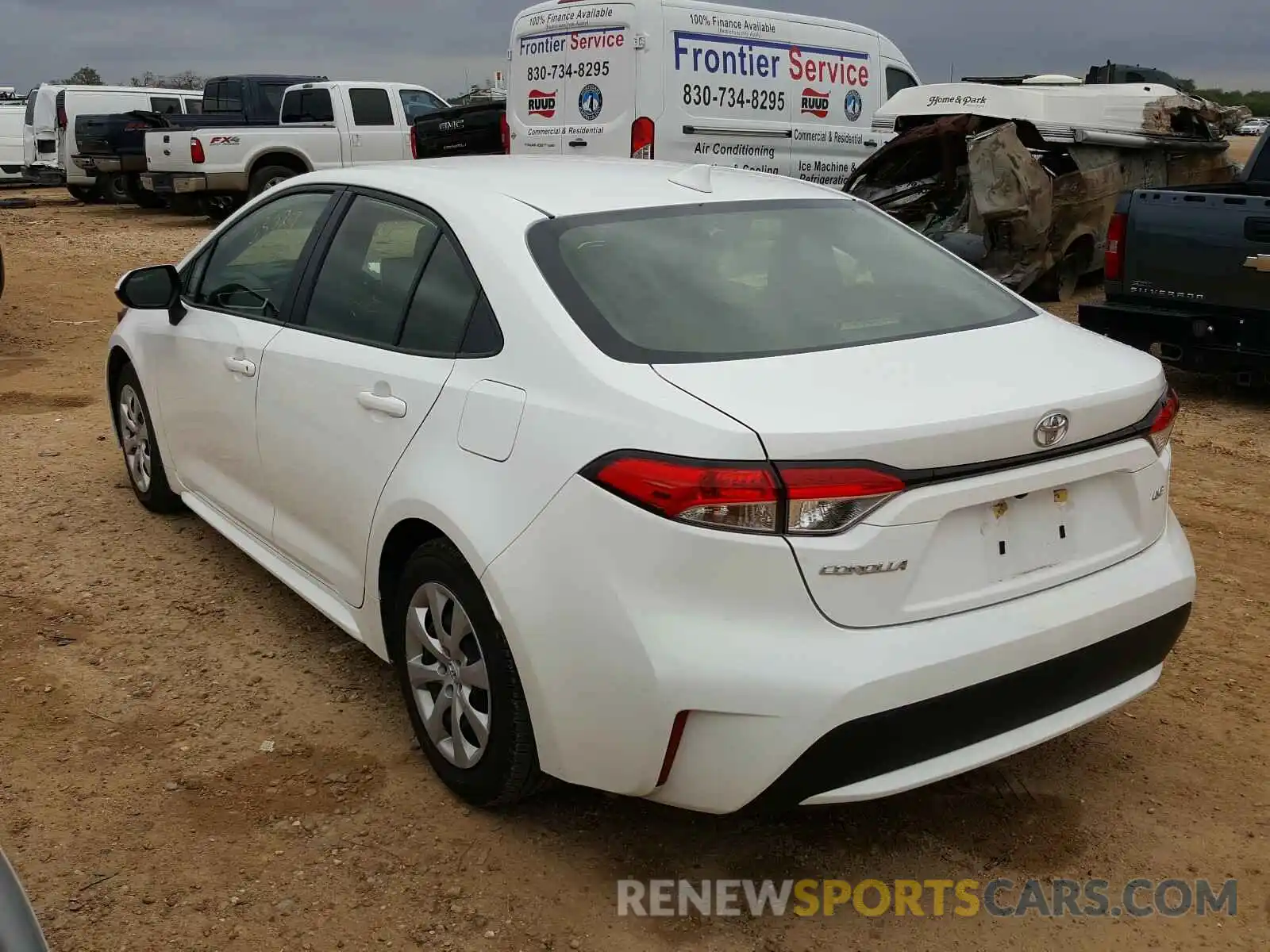 3 Photograph of a damaged car JTDEPRAE5LJ039407 TOYOTA COROLLA 2020