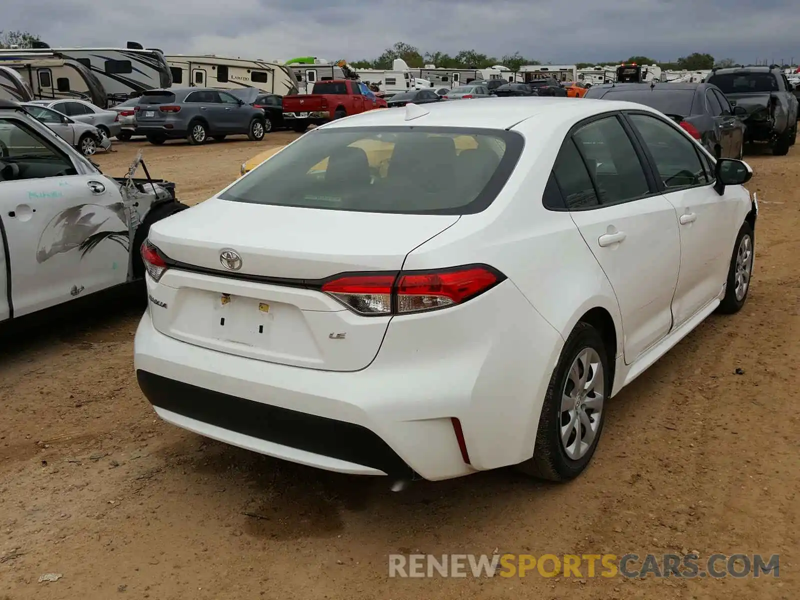 4 Photograph of a damaged car JTDEPRAE5LJ039407 TOYOTA COROLLA 2020