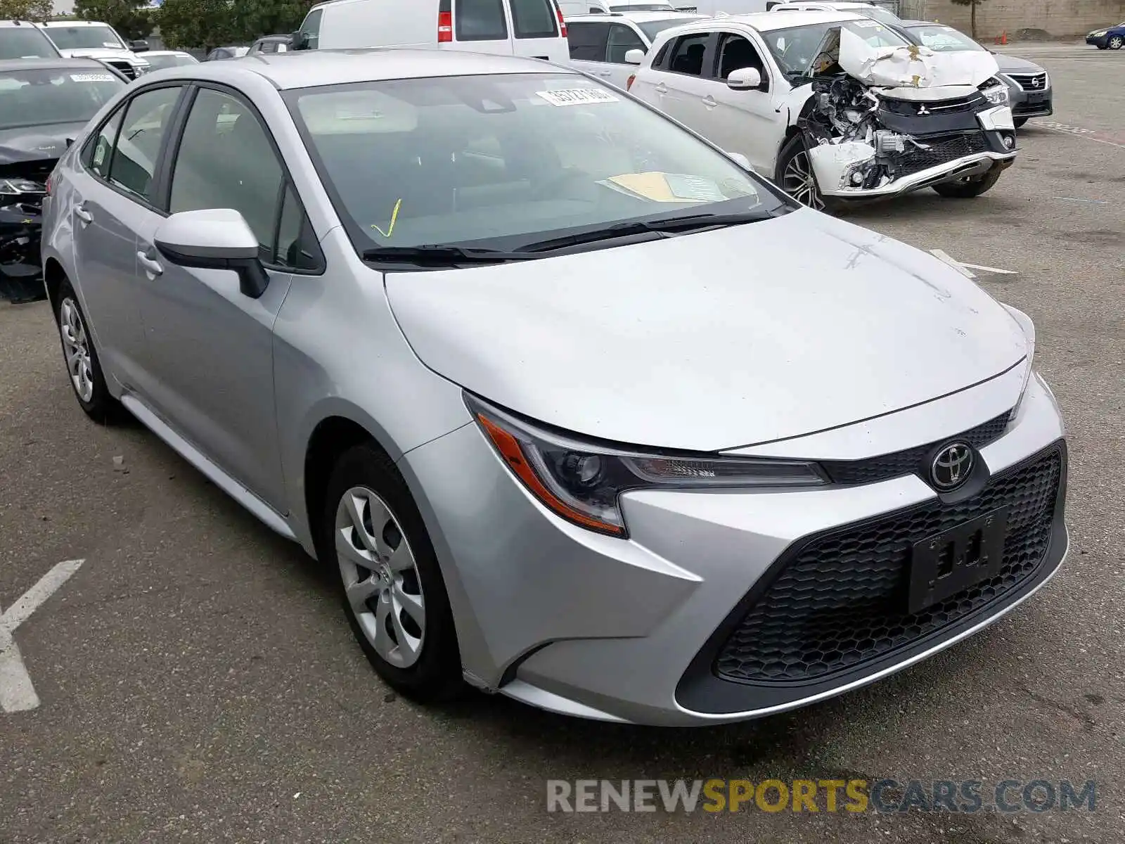 1 Photograph of a damaged car JTDEPRAE5LJ039567 TOYOTA COROLLA 2020