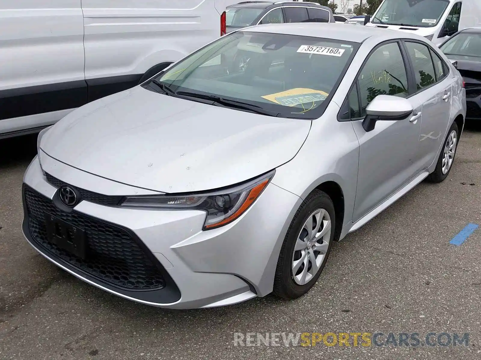 2 Photograph of a damaged car JTDEPRAE5LJ039567 TOYOTA COROLLA 2020