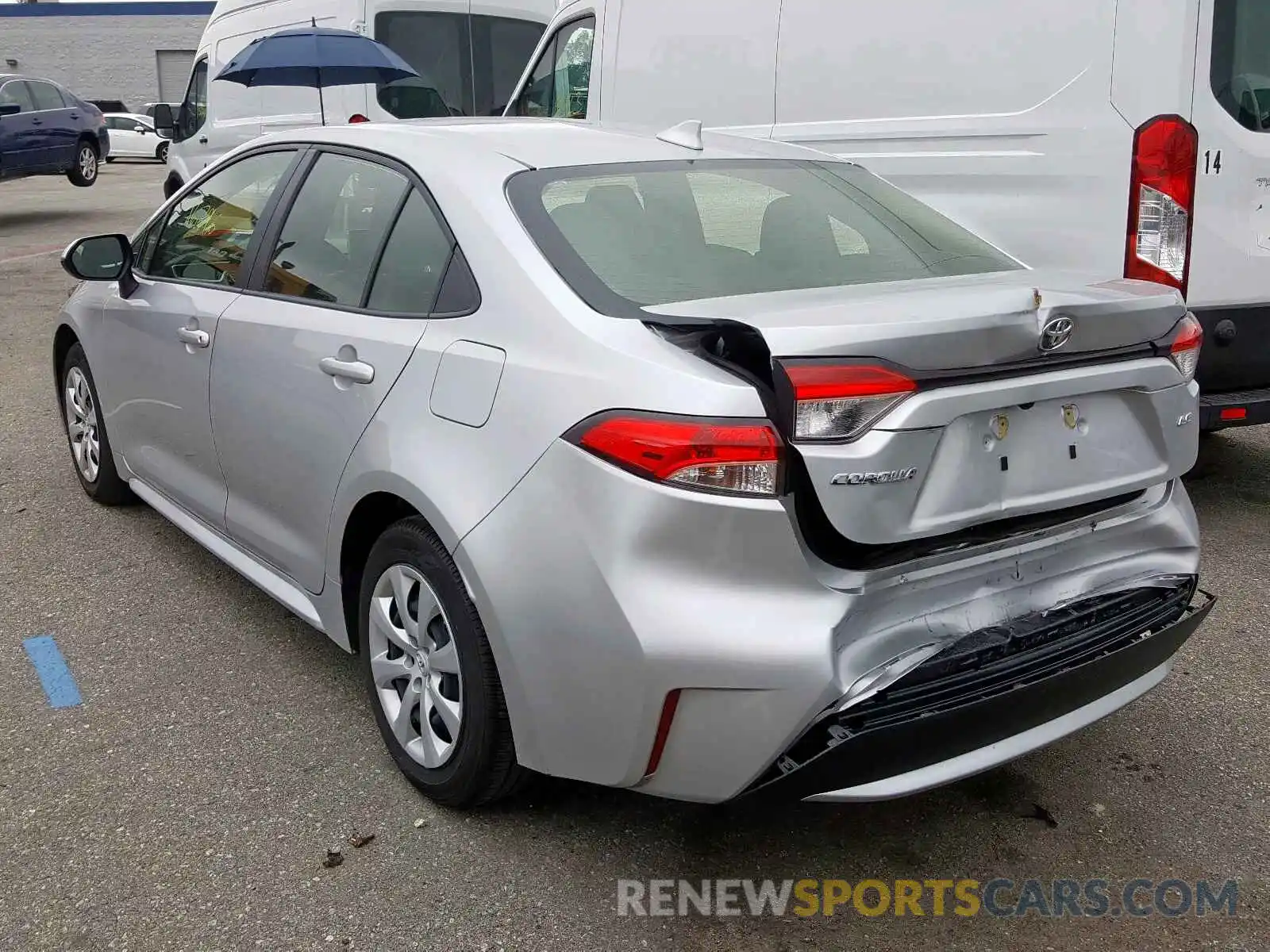 3 Photograph of a damaged car JTDEPRAE5LJ039567 TOYOTA COROLLA 2020