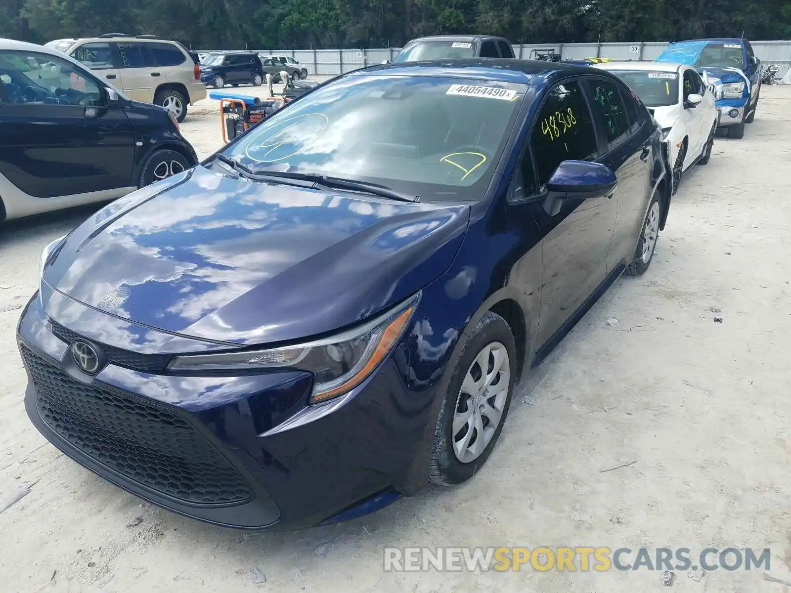 2 Photograph of a damaged car JTDEPRAE5LJ039598 TOYOTA COROLLA 2020