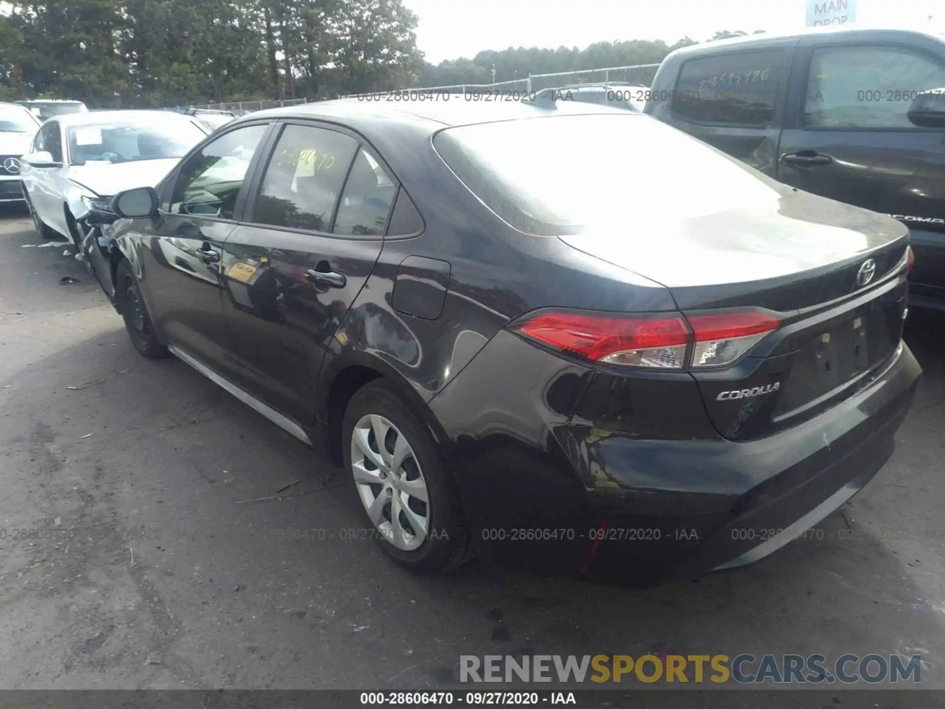 3 Photograph of a damaged car JTDEPRAE5LJ039701 TOYOTA COROLLA 2020