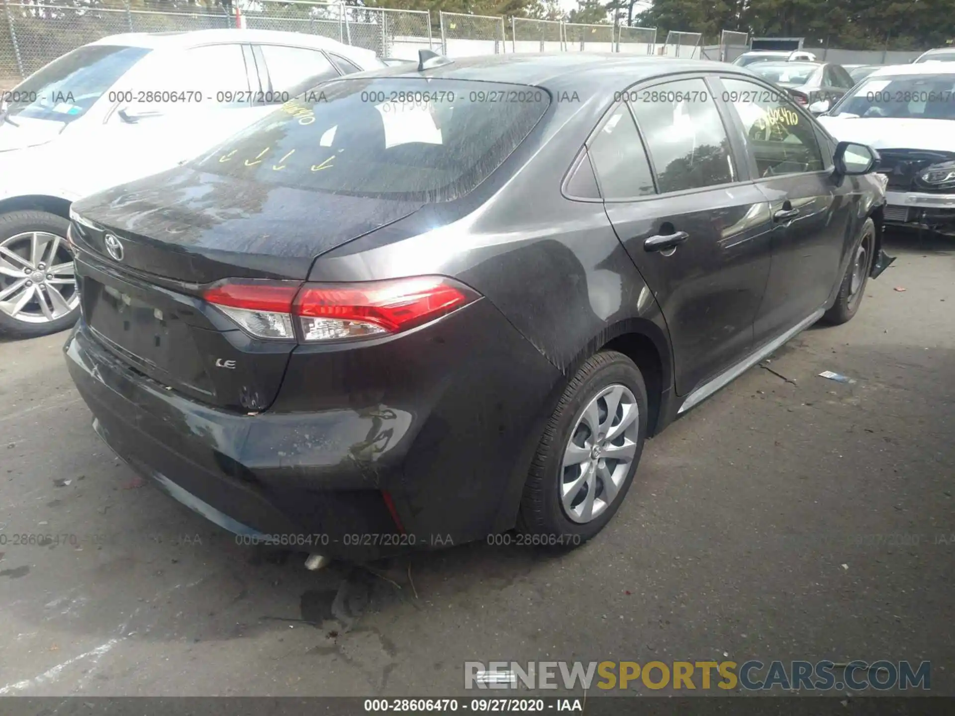 4 Photograph of a damaged car JTDEPRAE5LJ039701 TOYOTA COROLLA 2020