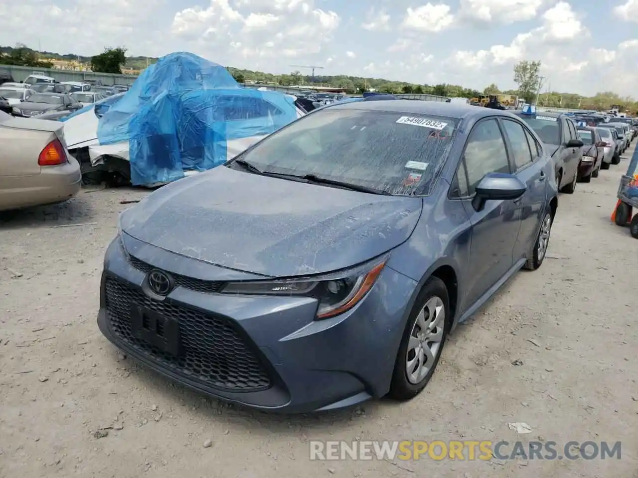 2 Photograph of a damaged car JTDEPRAE5LJ039875 TOYOTA COROLLA 2020