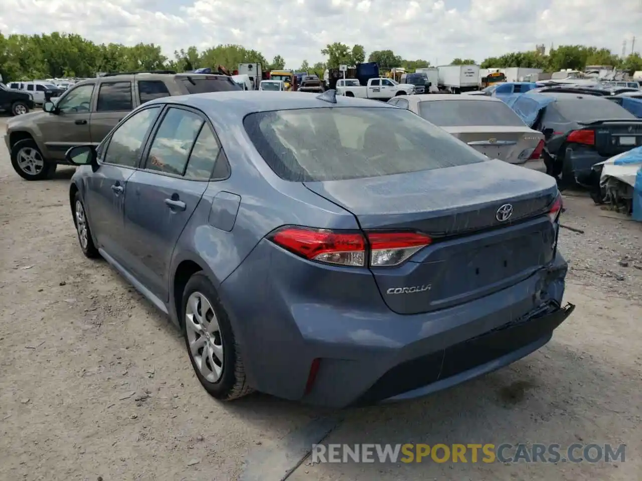 3 Photograph of a damaged car JTDEPRAE5LJ039875 TOYOTA COROLLA 2020