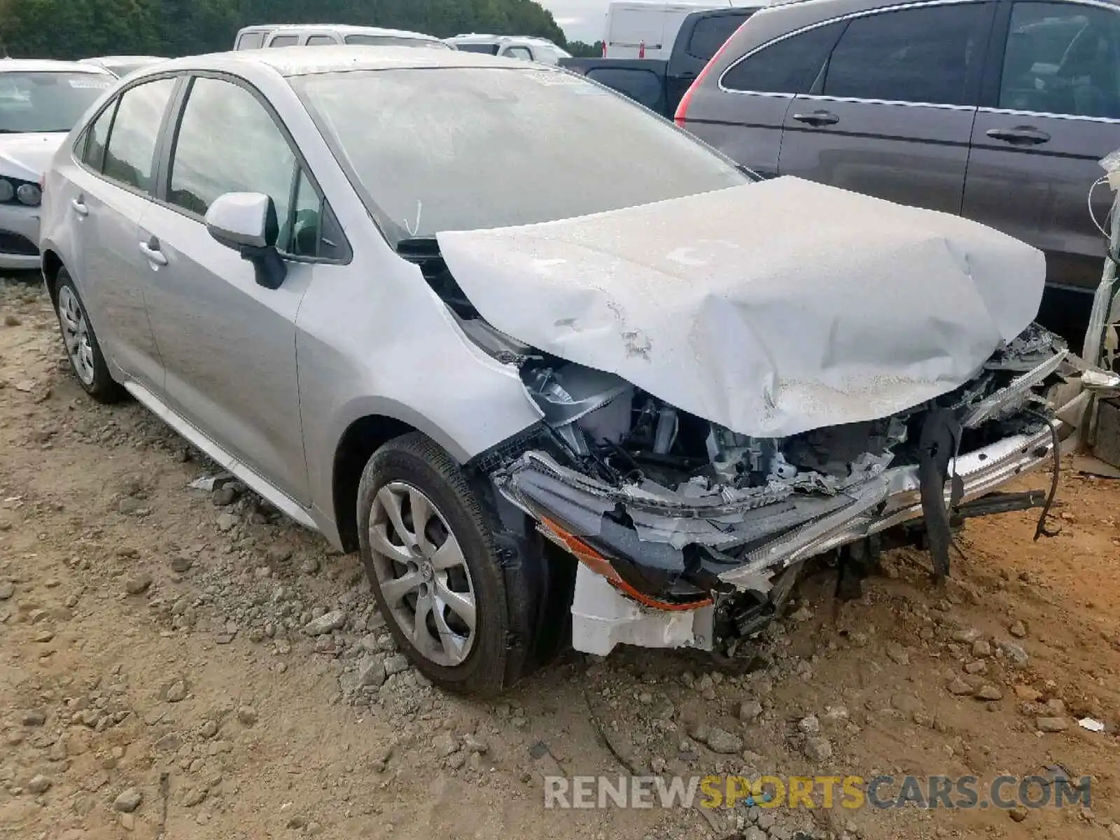 1 Photograph of a damaged car JTDEPRAE5LJ040153 TOYOTA COROLLA 2020