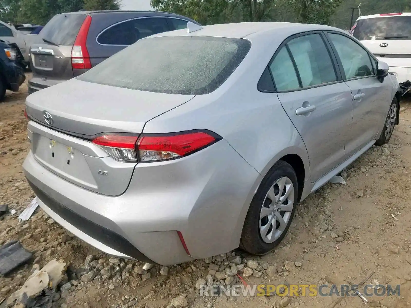 4 Photograph of a damaged car JTDEPRAE5LJ040153 TOYOTA COROLLA 2020