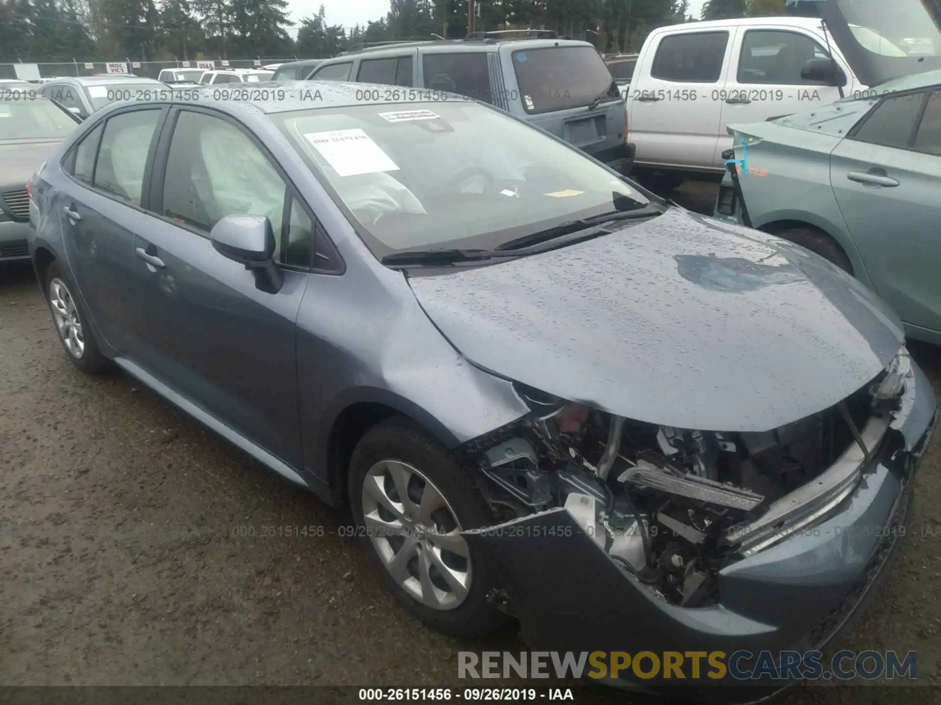 1 Photograph of a damaged car JTDEPRAE5LJ040265 TOYOTA COROLLA 2020