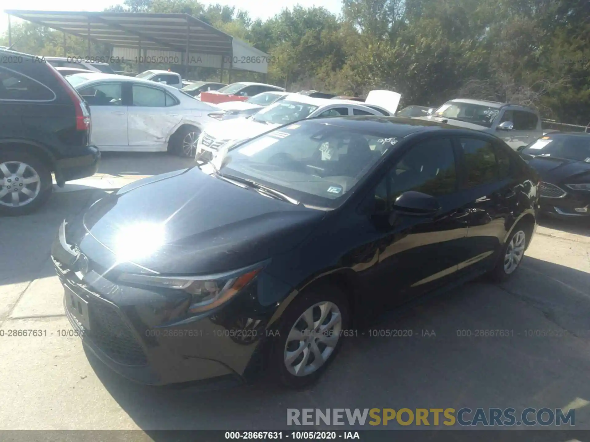 2 Photograph of a damaged car JTDEPRAE5LJ040525 TOYOTA COROLLA 2020