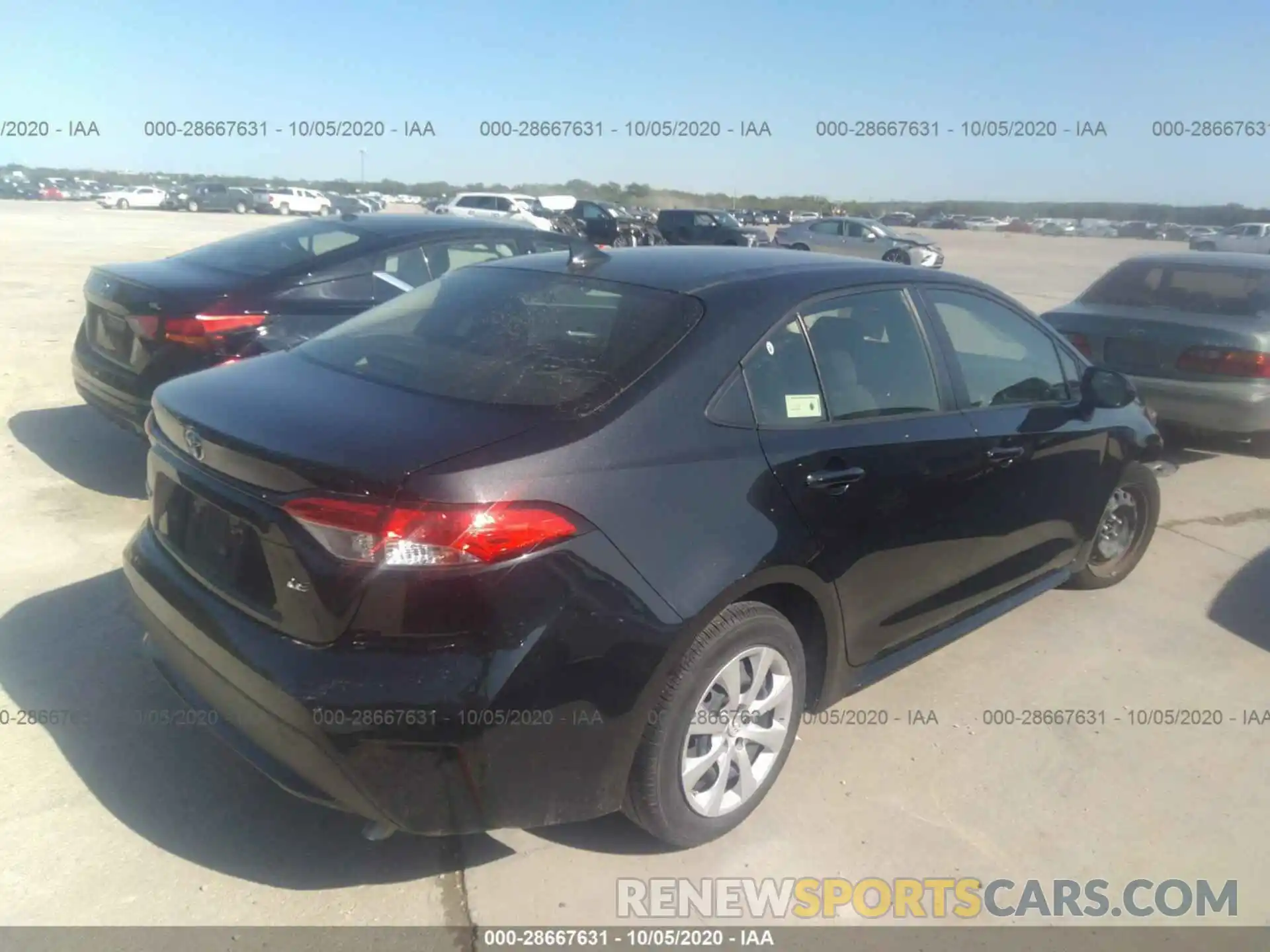 4 Photograph of a damaged car JTDEPRAE5LJ040525 TOYOTA COROLLA 2020