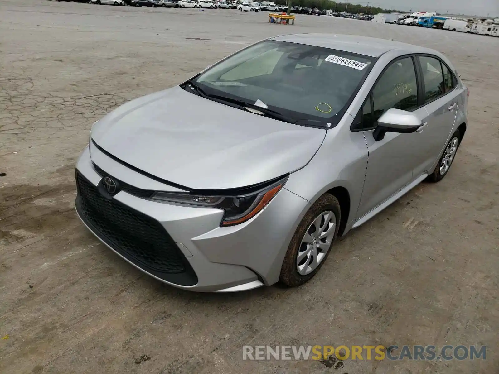 2 Photograph of a damaged car JTDEPRAE5LJ040704 TOYOTA COROLLA 2020