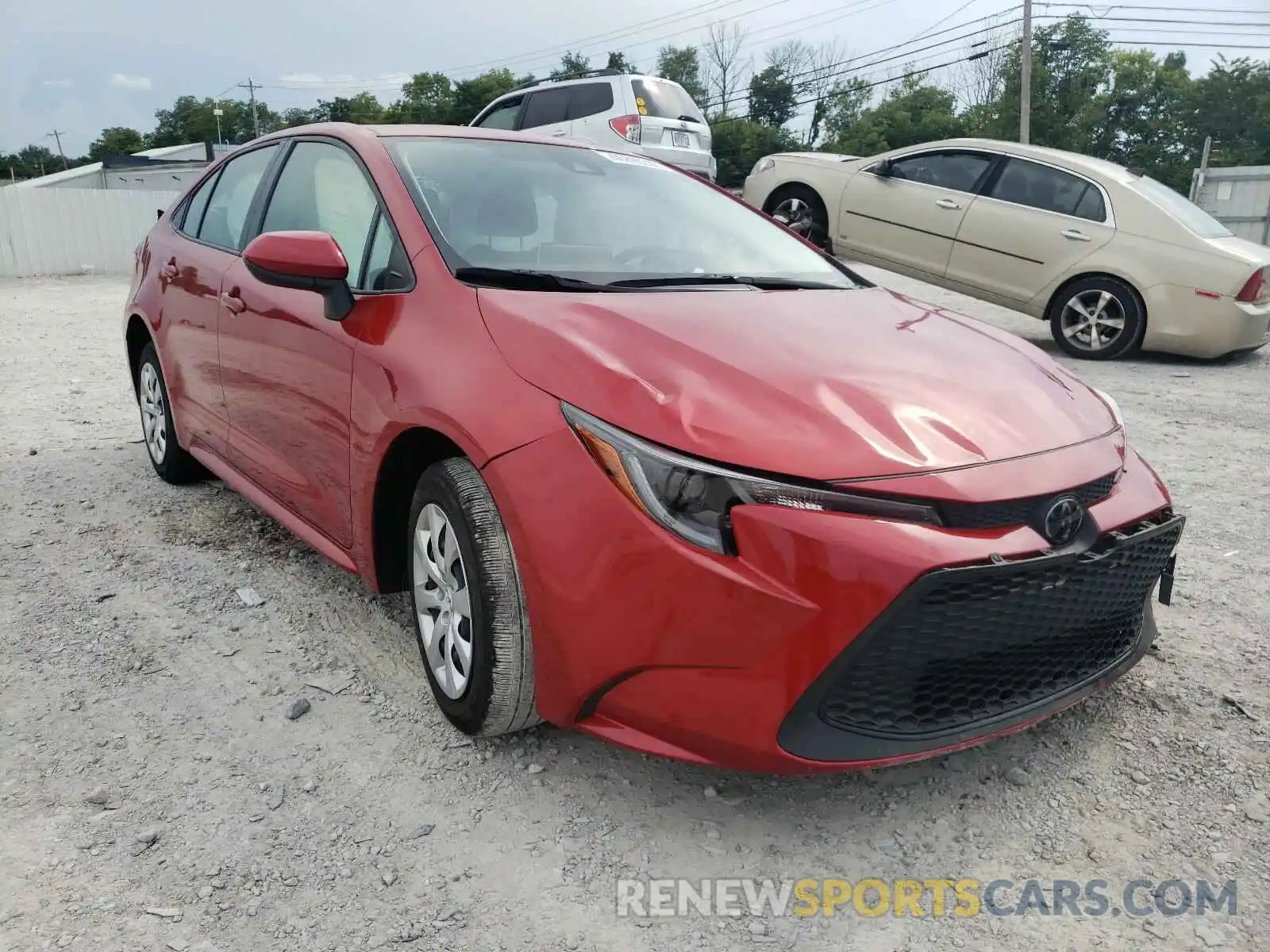 1 Photograph of a damaged car JTDEPRAE5LJ040783 TOYOTA COROLLA 2020