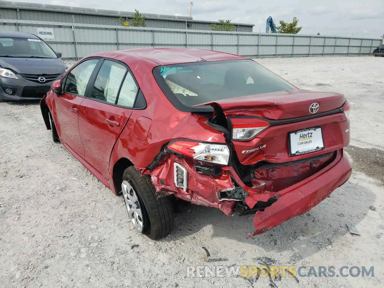 3 Photograph of a damaged car JTDEPRAE5LJ040783 TOYOTA COROLLA 2020