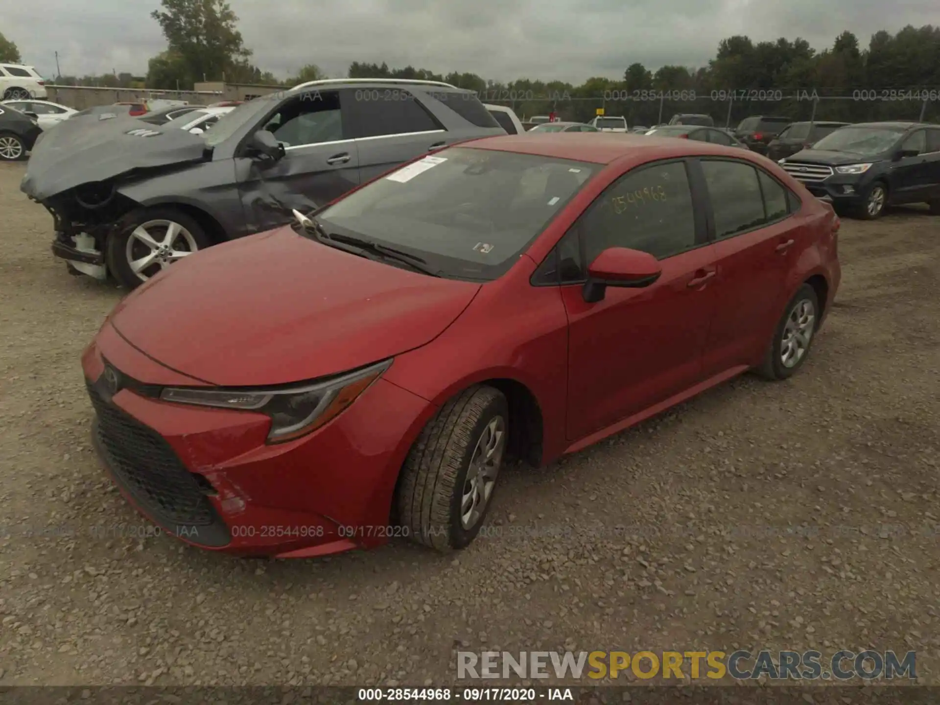 2 Photograph of a damaged car JTDEPRAE5LJ041528 TOYOTA COROLLA 2020