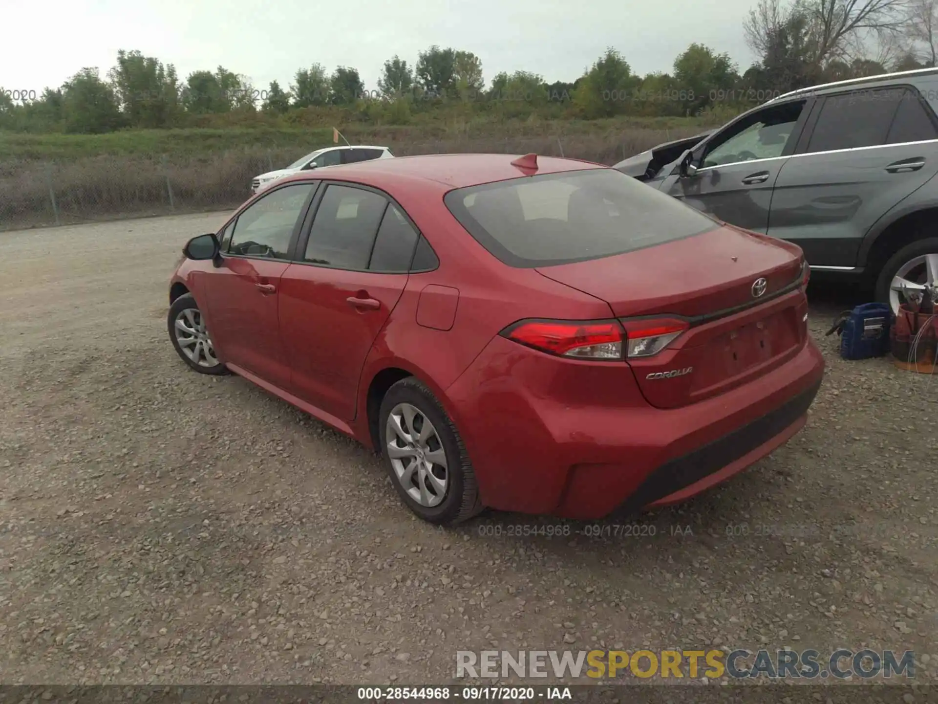 3 Photograph of a damaged car JTDEPRAE5LJ041528 TOYOTA COROLLA 2020