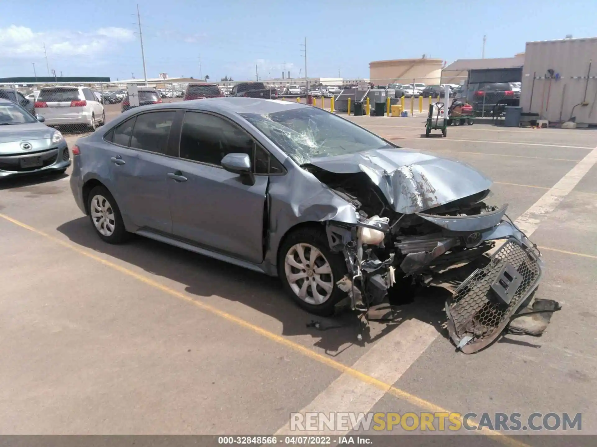 1 Photograph of a damaged car JTDEPRAE5LJ041609 TOYOTA COROLLA 2020