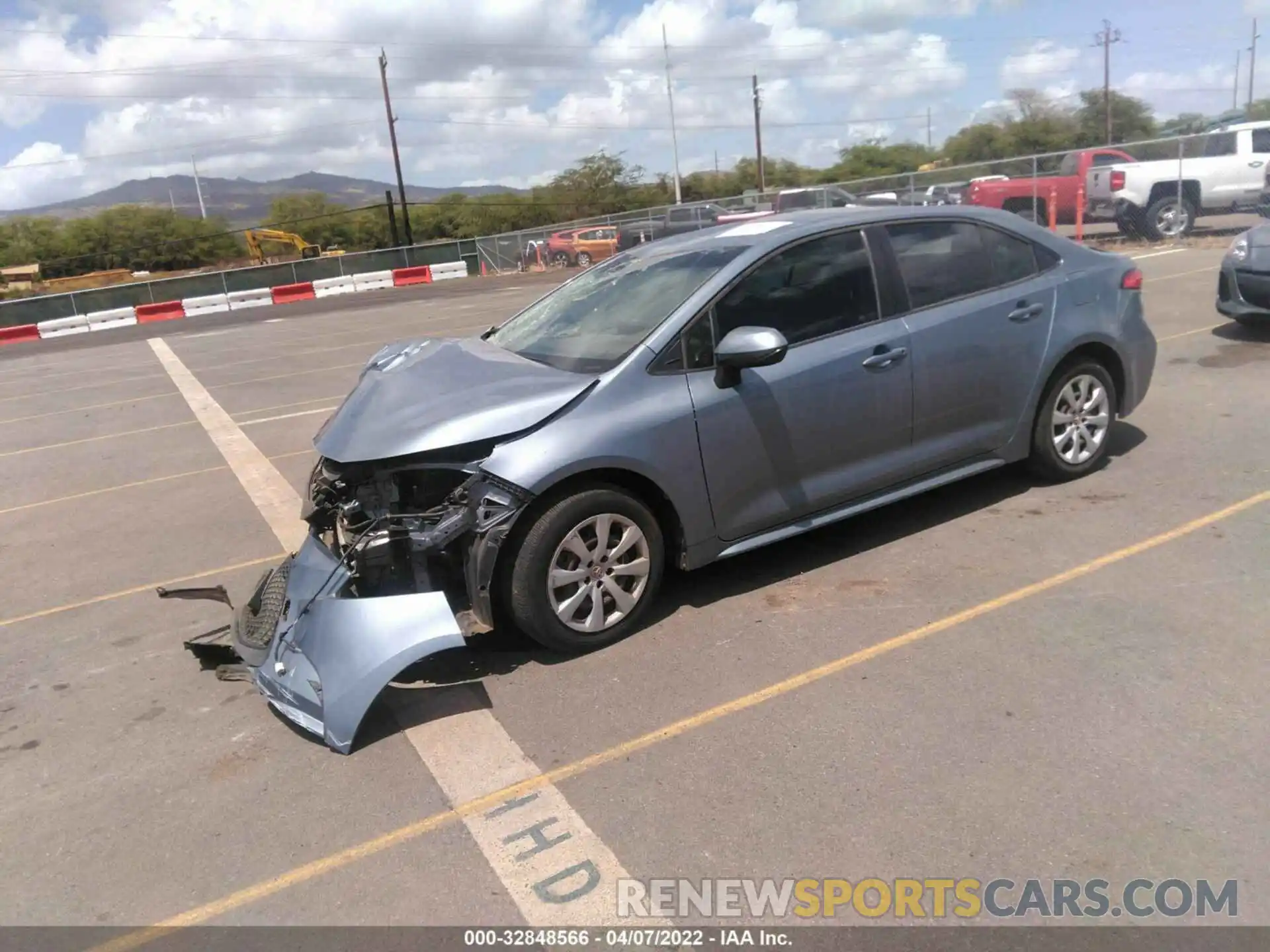 2 Photograph of a damaged car JTDEPRAE5LJ041609 TOYOTA COROLLA 2020