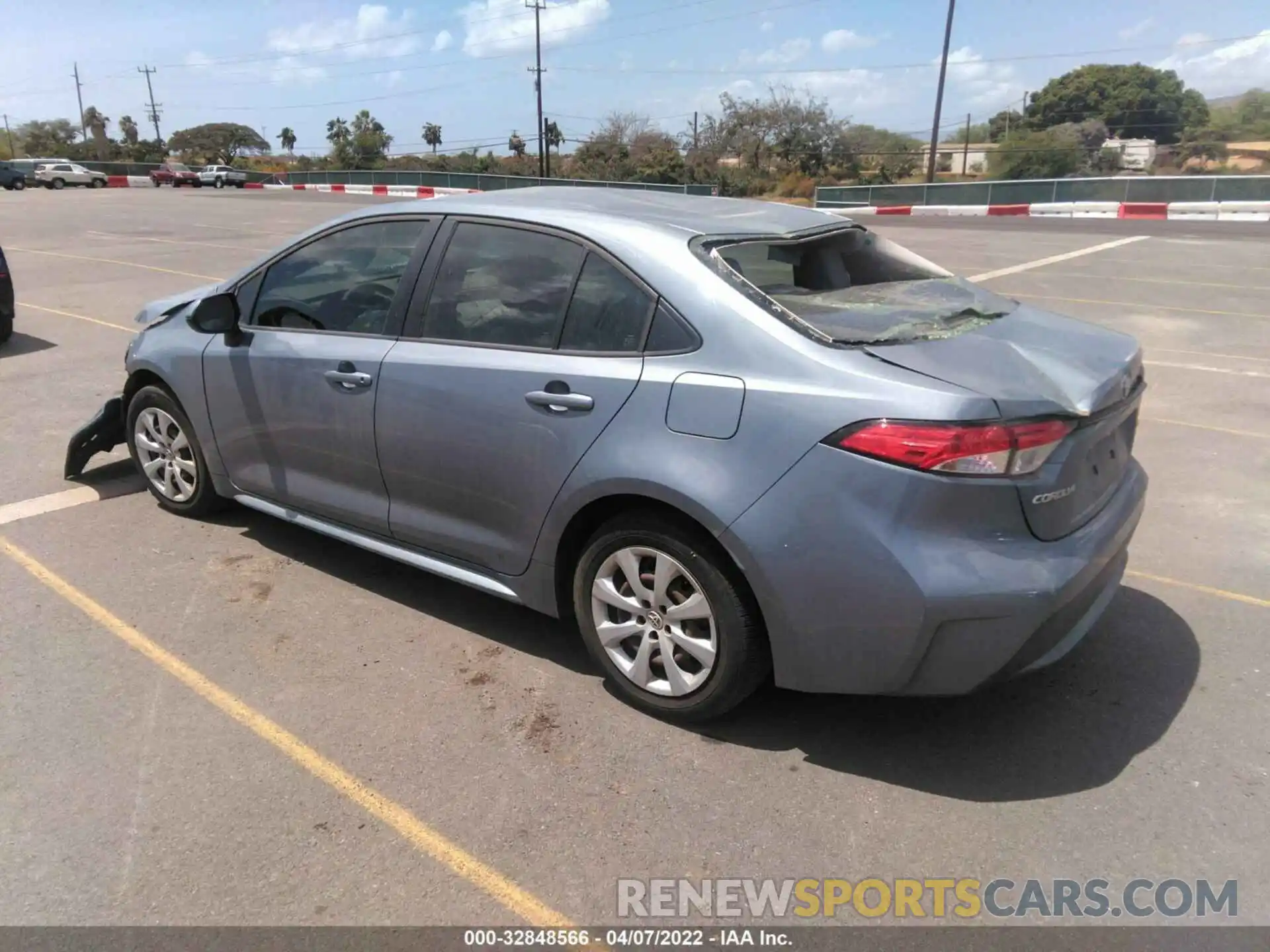 3 Photograph of a damaged car JTDEPRAE5LJ041609 TOYOTA COROLLA 2020