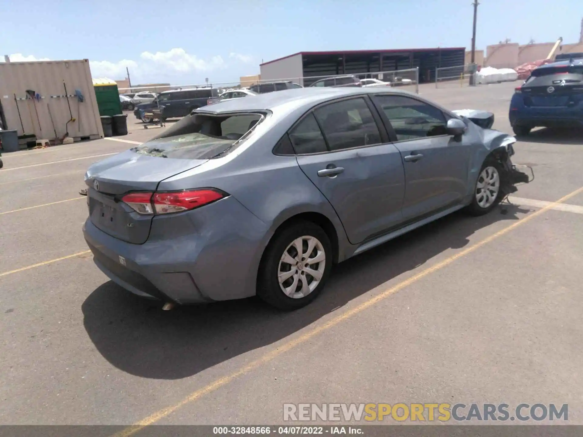 4 Photograph of a damaged car JTDEPRAE5LJ041609 TOYOTA COROLLA 2020