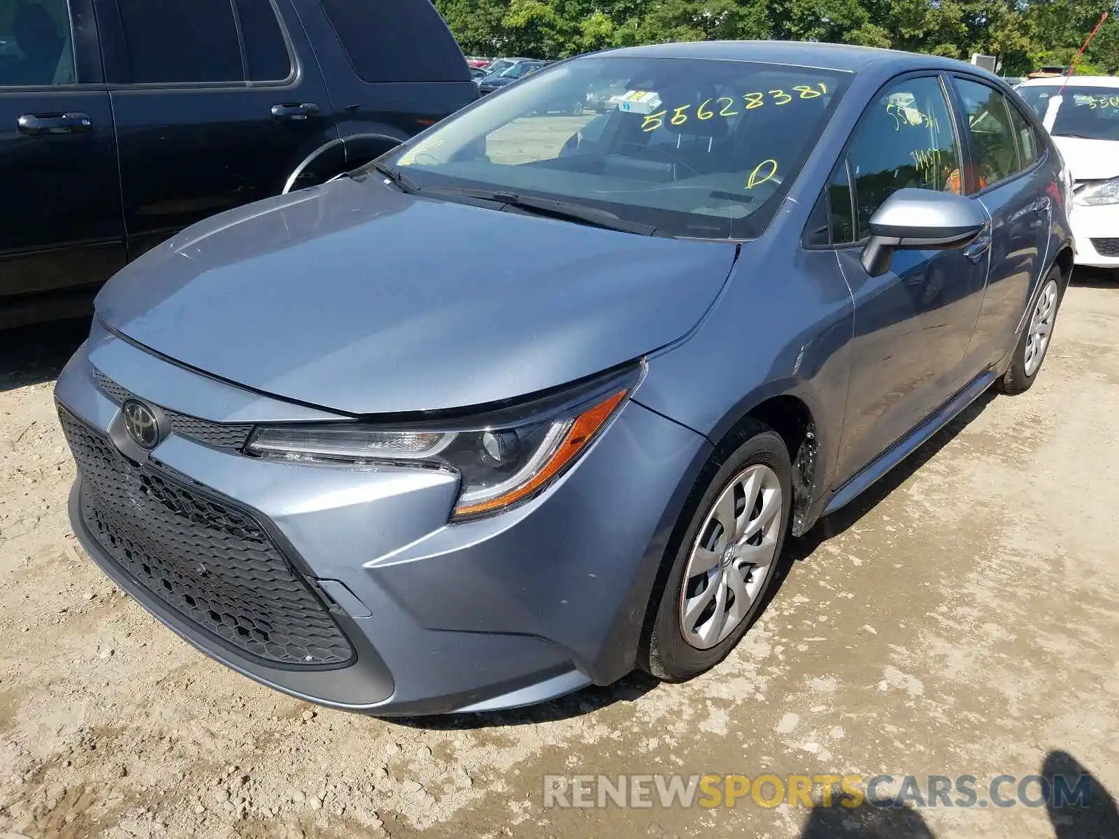 2 Photograph of a damaged car JTDEPRAE5LJ041626 TOYOTA COROLLA 2020