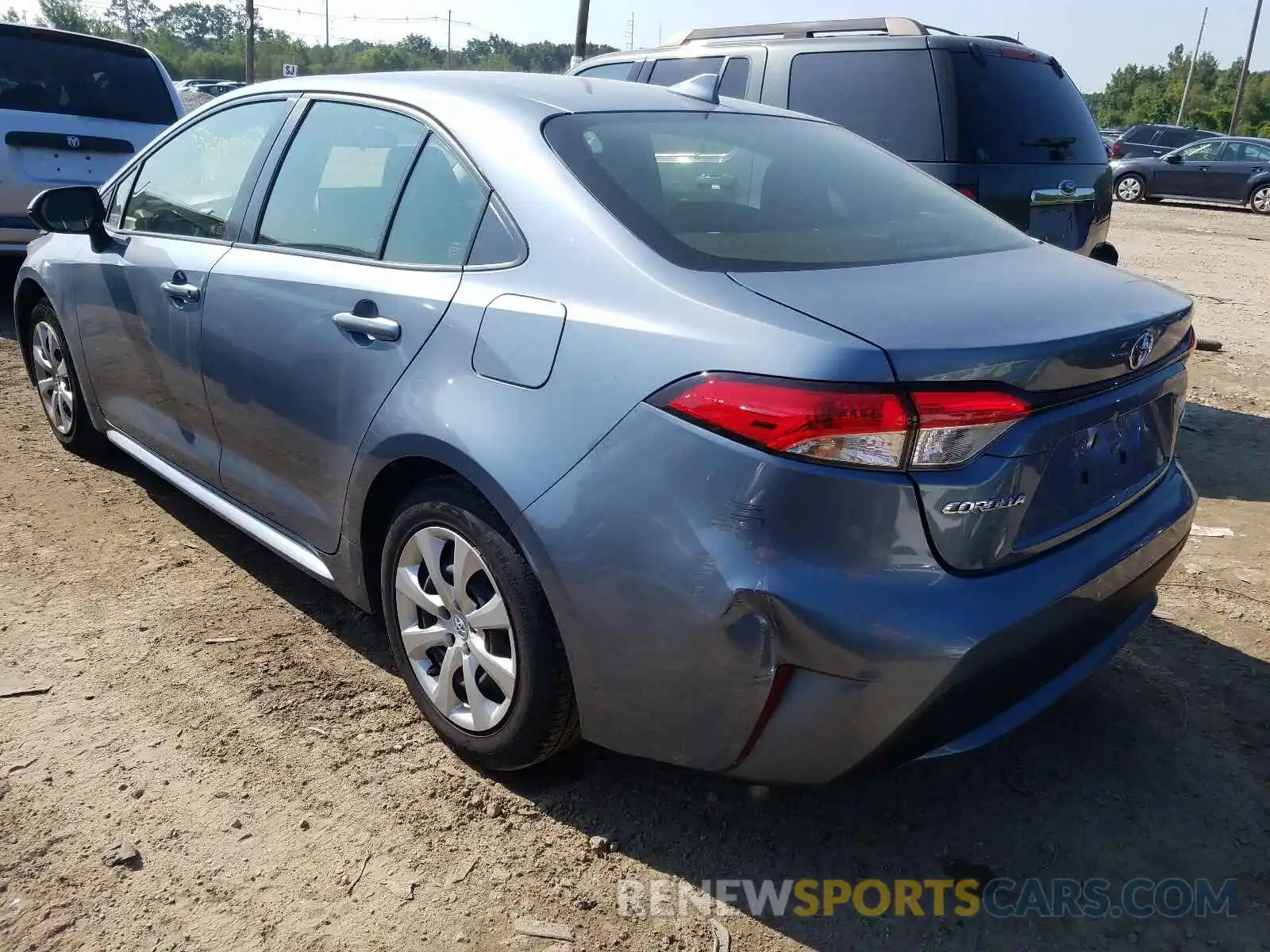 3 Photograph of a damaged car JTDEPRAE5LJ041626 TOYOTA COROLLA 2020