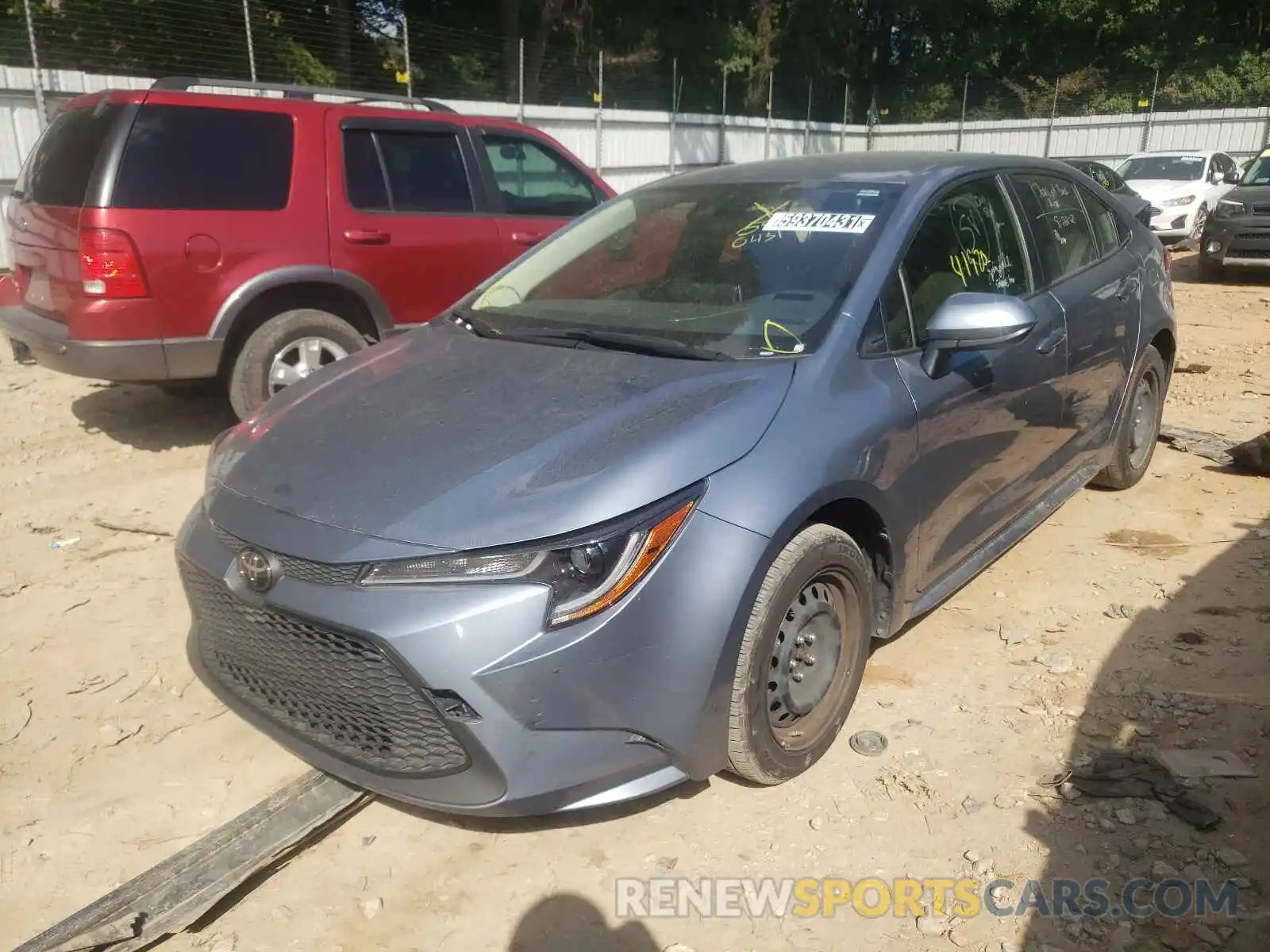 2 Photograph of a damaged car JTDEPRAE5LJ042033 TOYOTA COROLLA 2020