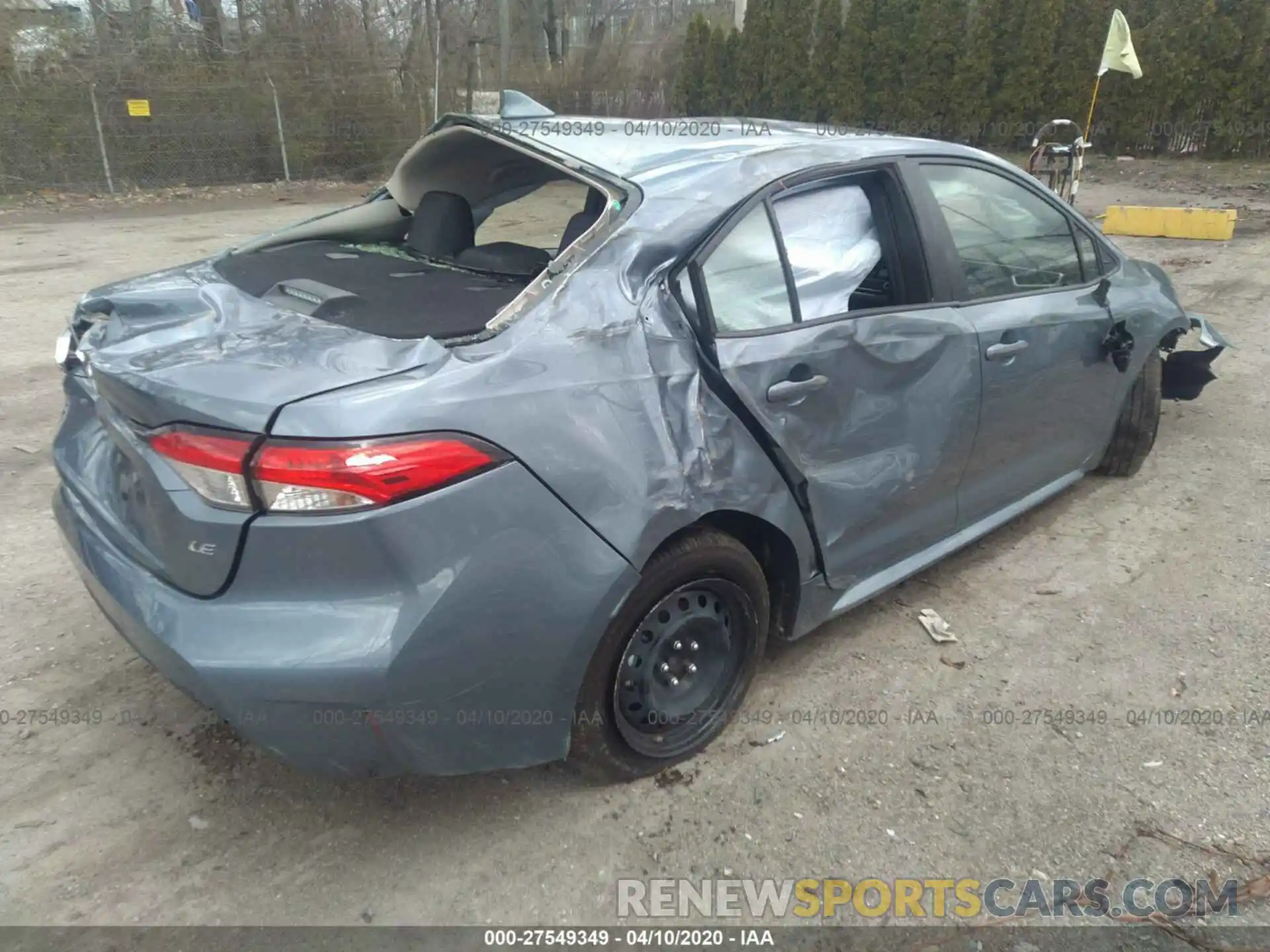 4 Photograph of a damaged car JTDEPRAE5LJ042047 TOYOTA COROLLA 2020