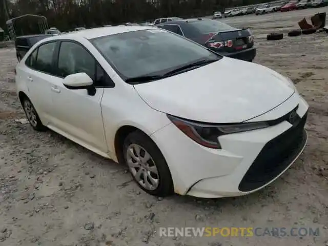 1 Photograph of a damaged car JTDEPRAE5LJ042257 TOYOTA COROLLA 2020