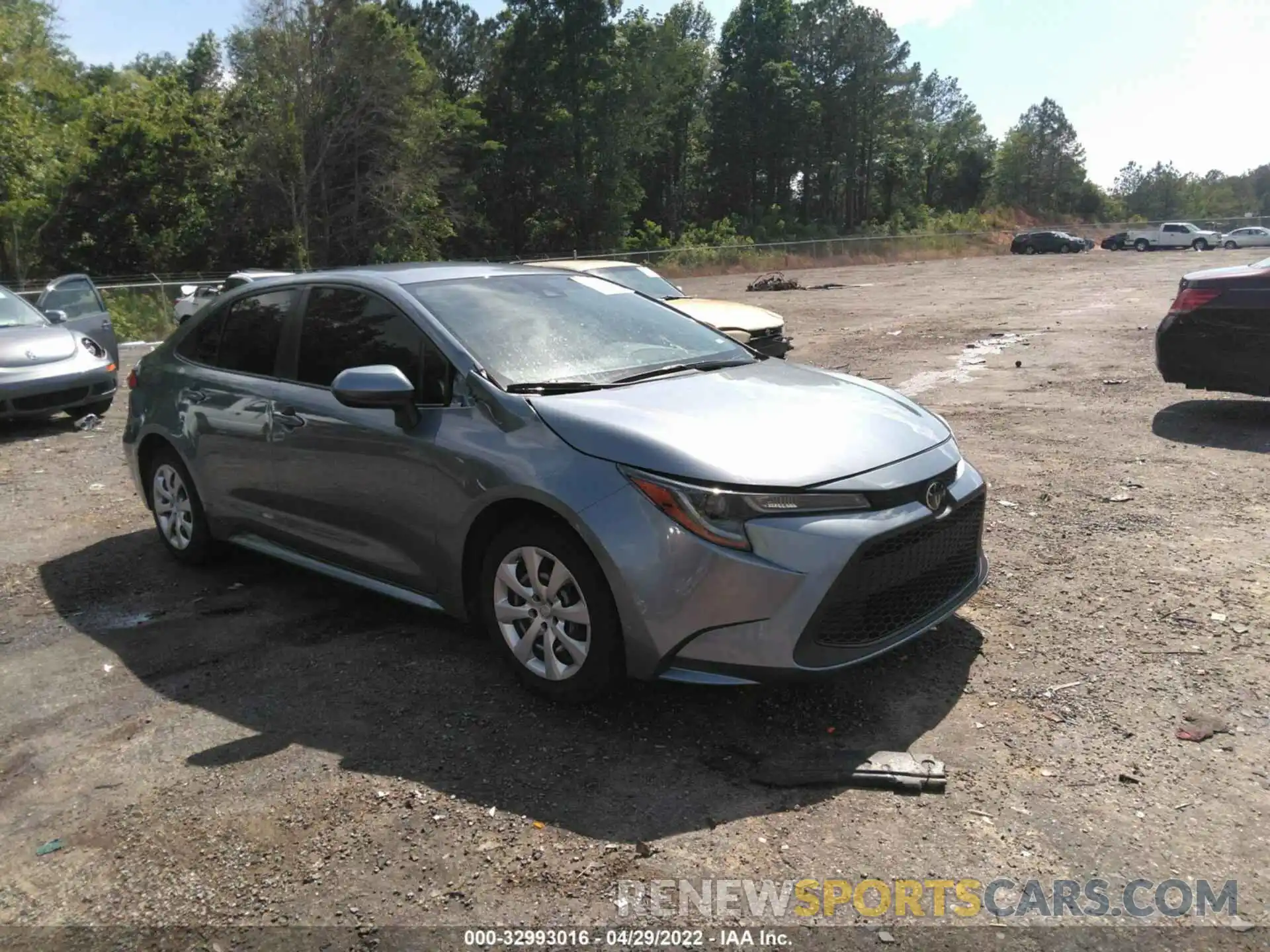 1 Photograph of a damaged car JTDEPRAE5LJ042341 TOYOTA COROLLA 2020