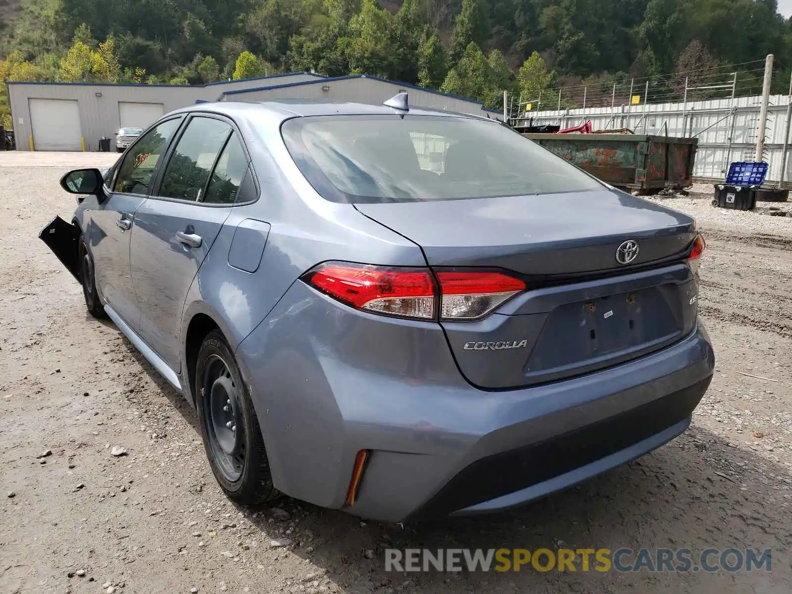 3 Photograph of a damaged car JTDEPRAE5LJ042419 TOYOTA COROLLA 2020