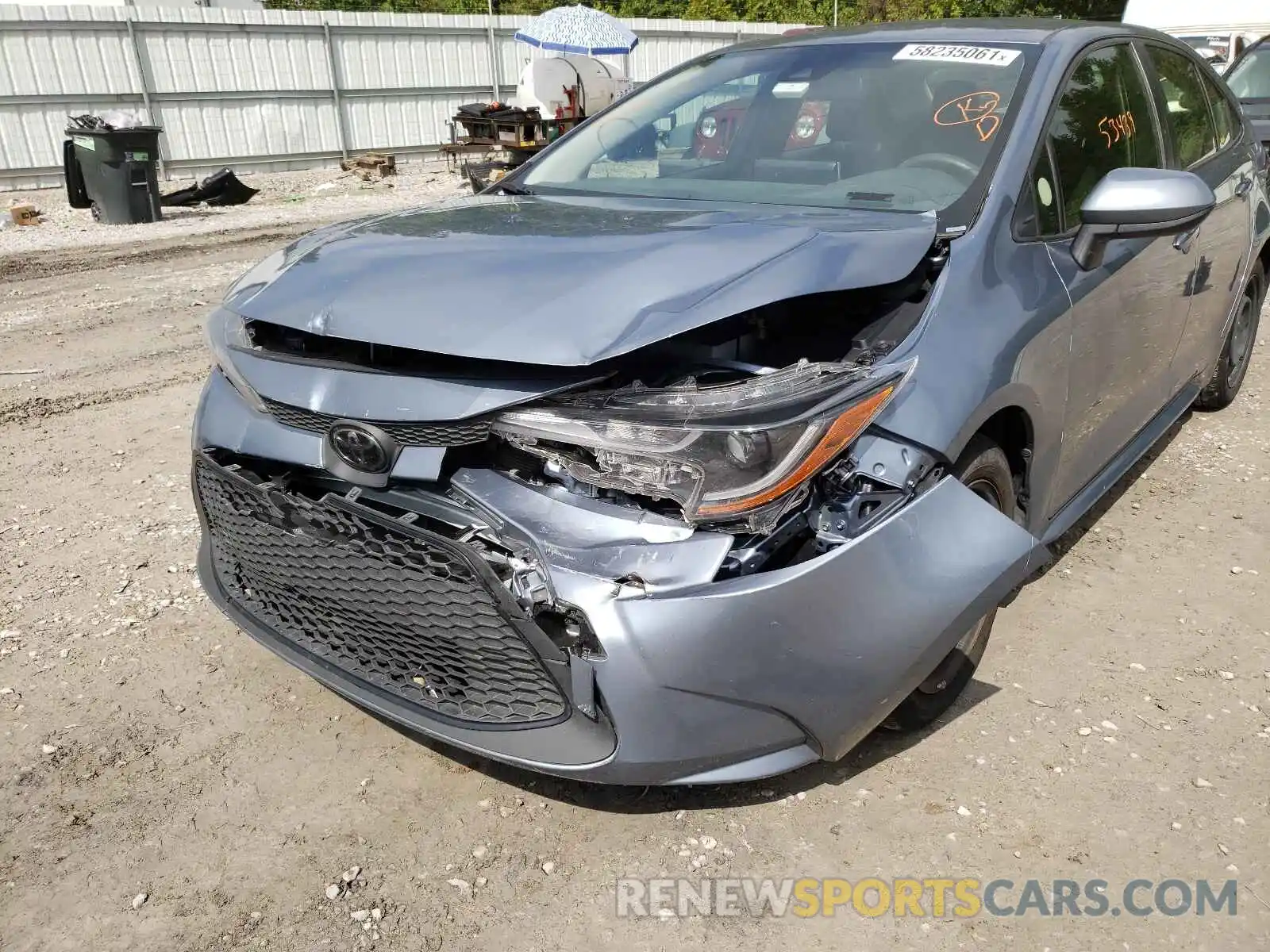 9 Photograph of a damaged car JTDEPRAE5LJ042419 TOYOTA COROLLA 2020