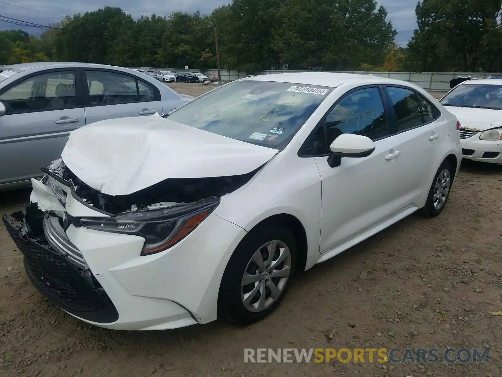 2 Photograph of a damaged car JTDEPRAE5LJ042520 TOYOTA COROLLA 2020