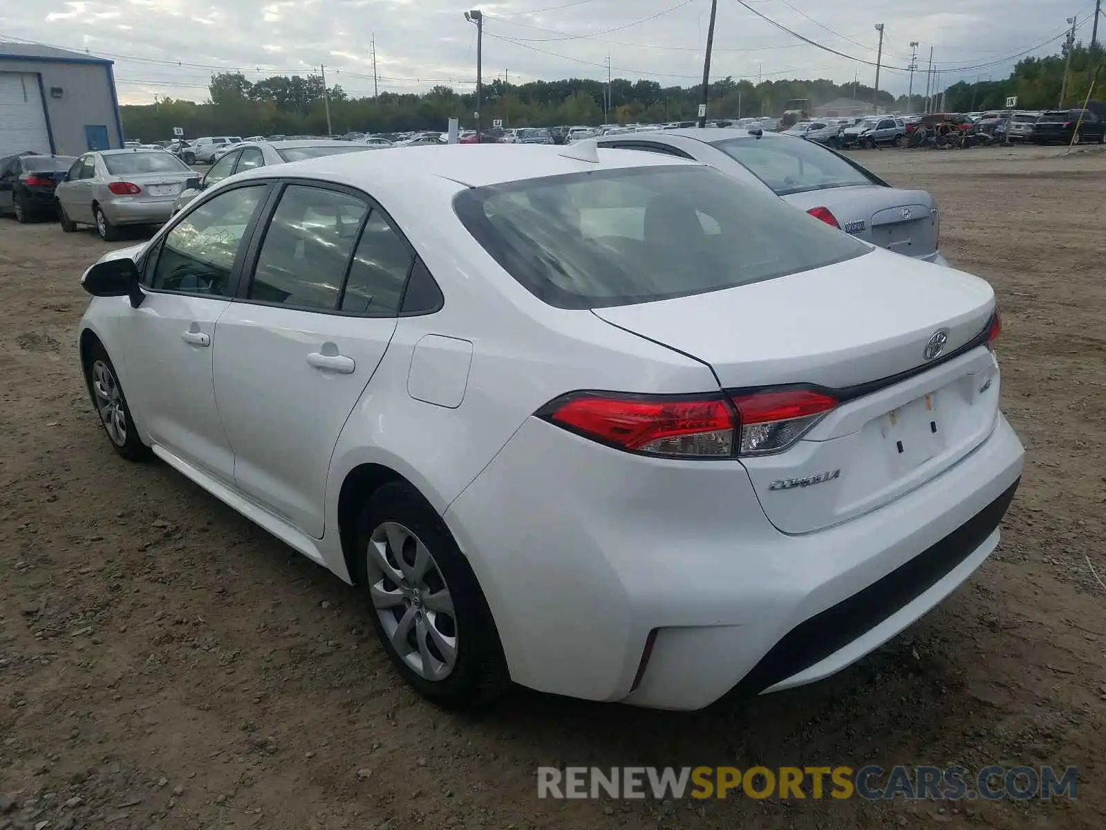 3 Photograph of a damaged car JTDEPRAE5LJ042520 TOYOTA COROLLA 2020