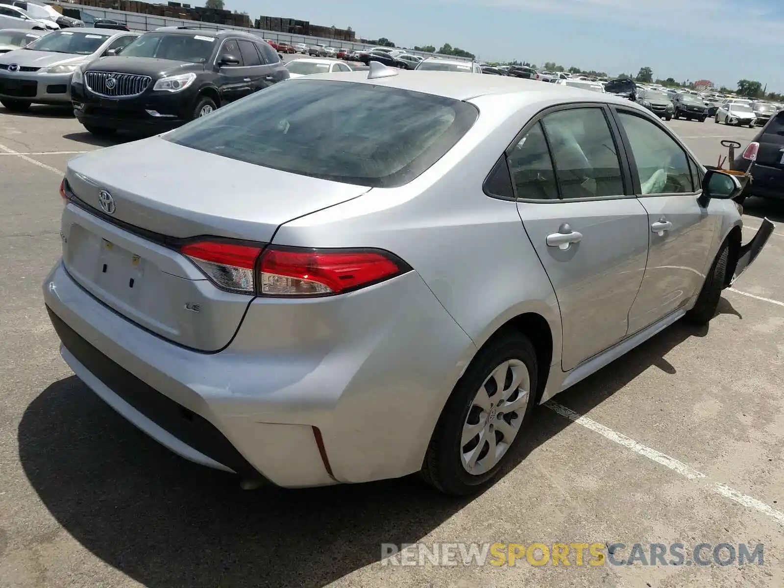 4 Photograph of a damaged car JTDEPRAE5LJ042579 TOYOTA COROLLA 2020