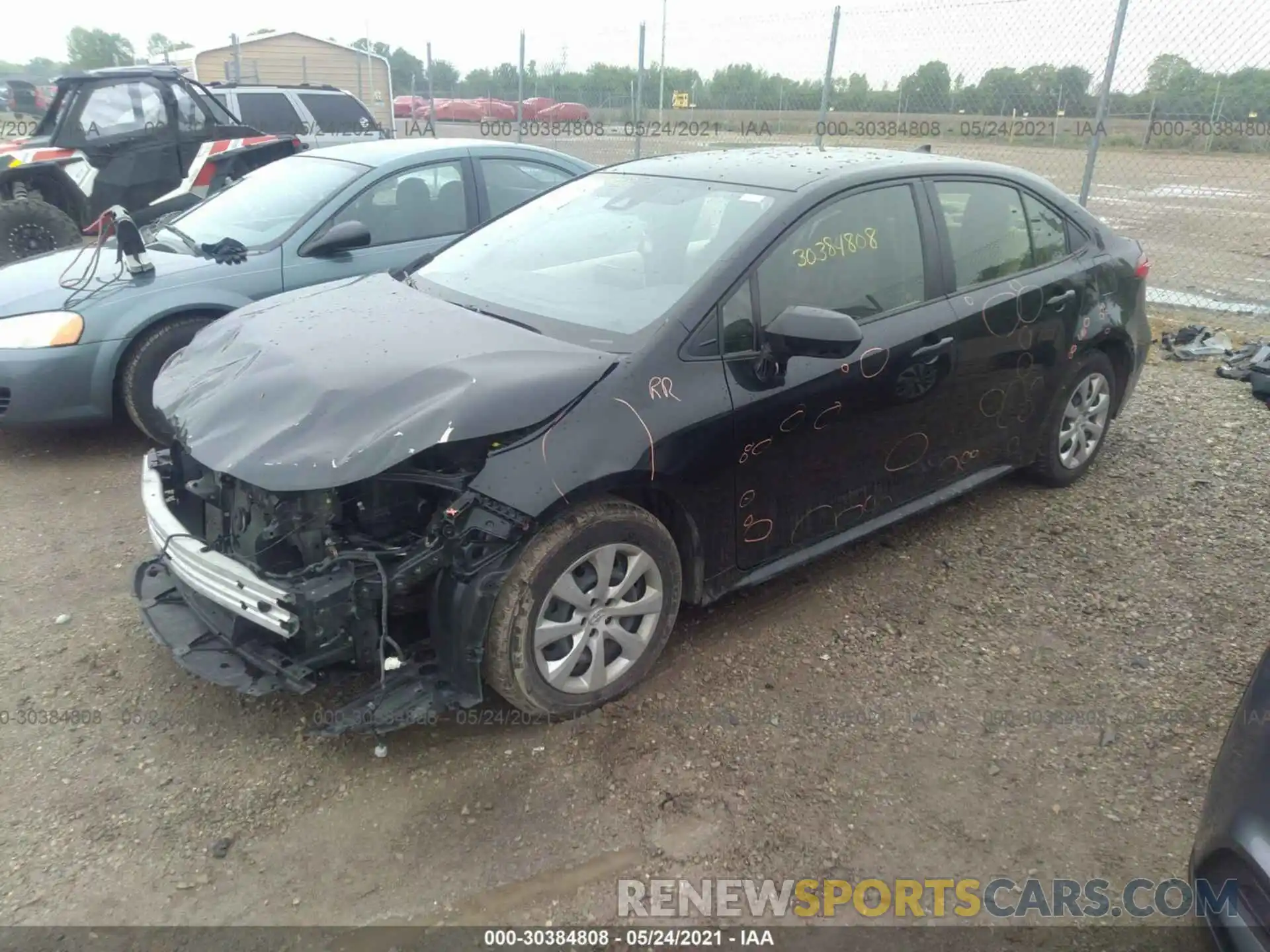 2 Photograph of a damaged car JTDEPRAE5LJ042601 TOYOTA COROLLA 2020