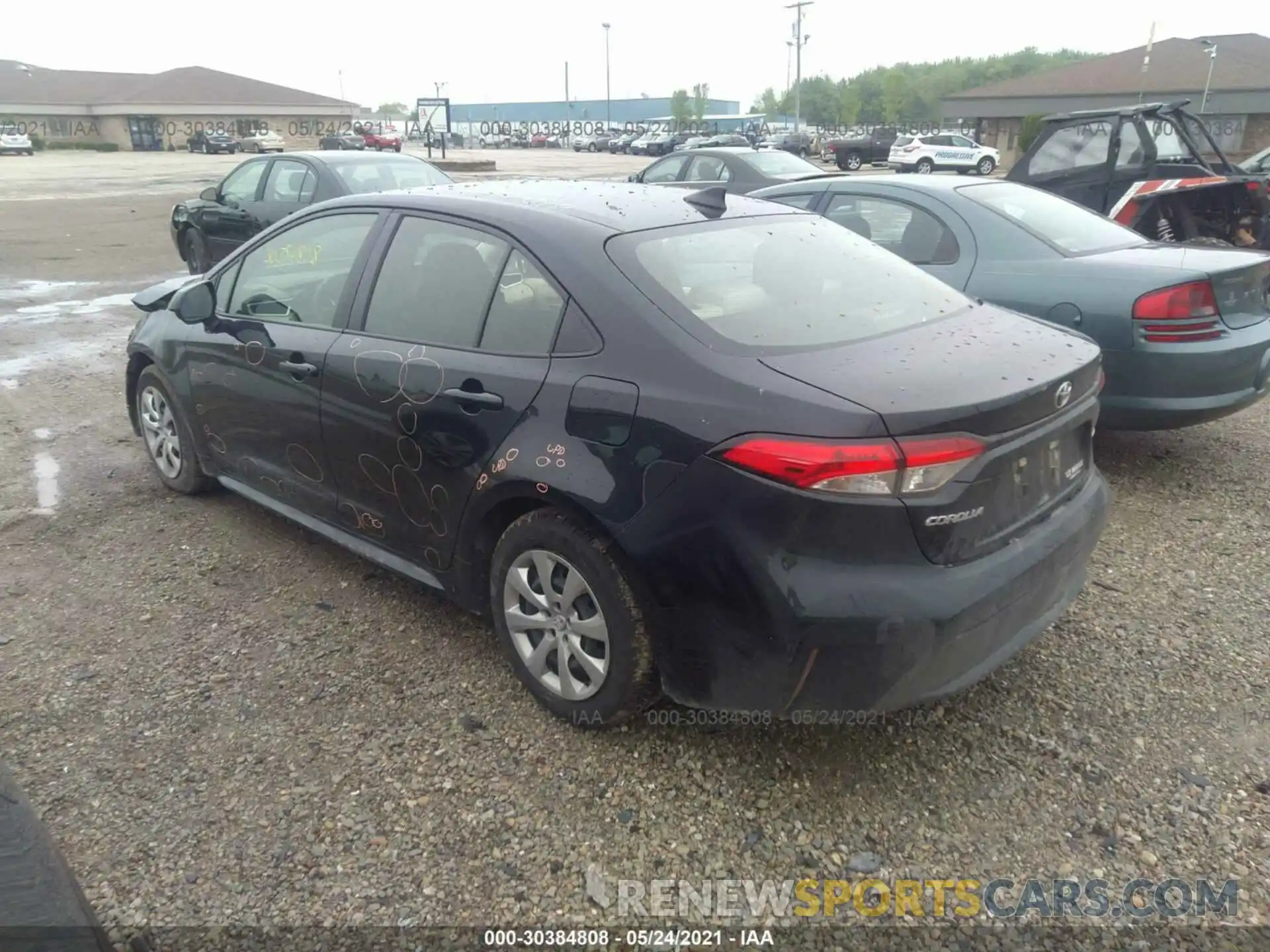 3 Photograph of a damaged car JTDEPRAE5LJ042601 TOYOTA COROLLA 2020