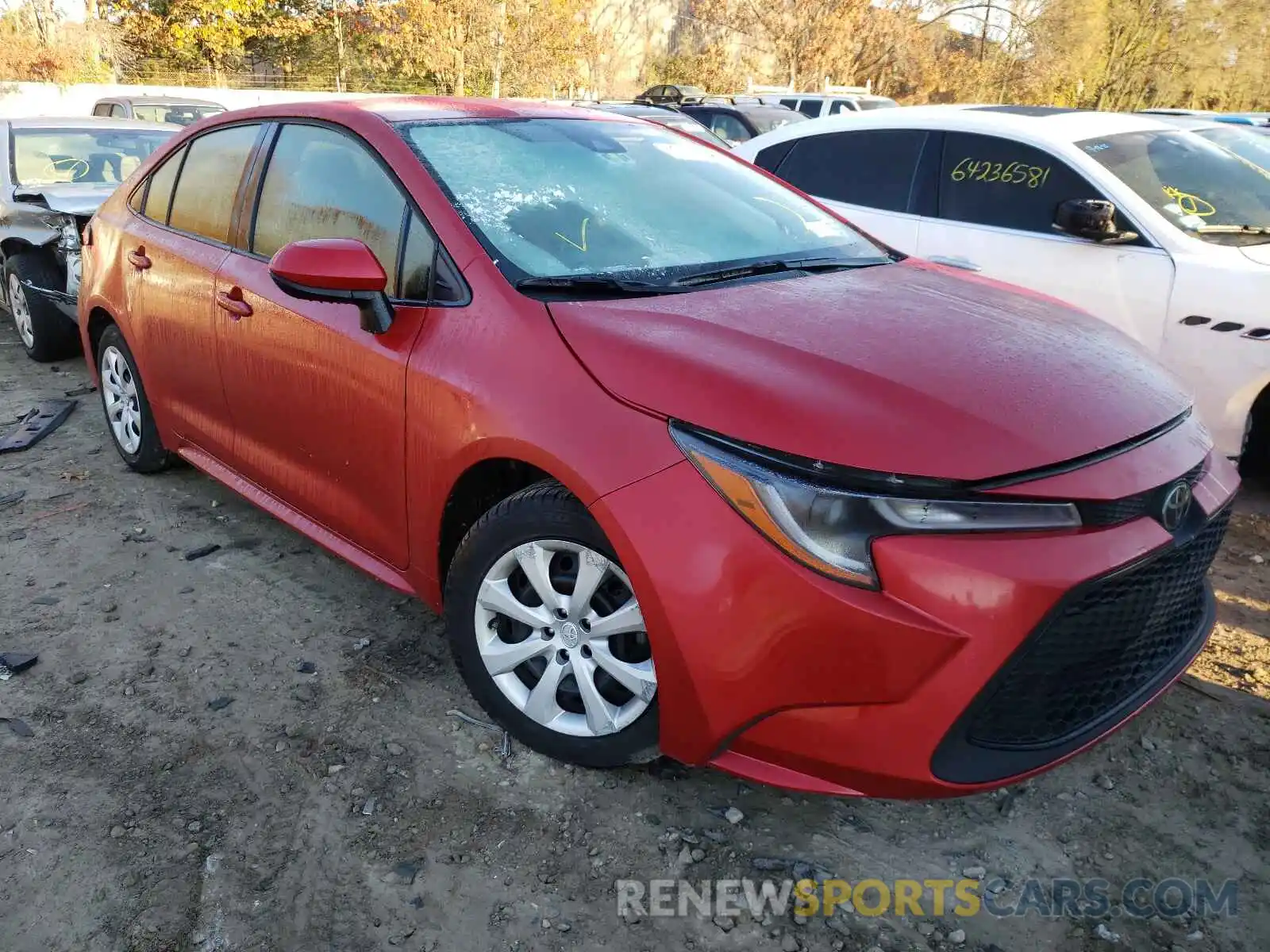 1 Photograph of a damaged car JTDEPRAE5LJ043036 TOYOTA COROLLA 2020