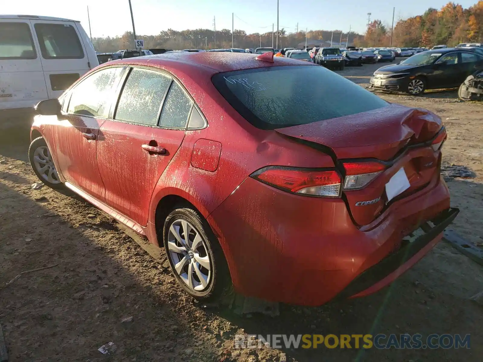 3 Photograph of a damaged car JTDEPRAE5LJ043036 TOYOTA COROLLA 2020